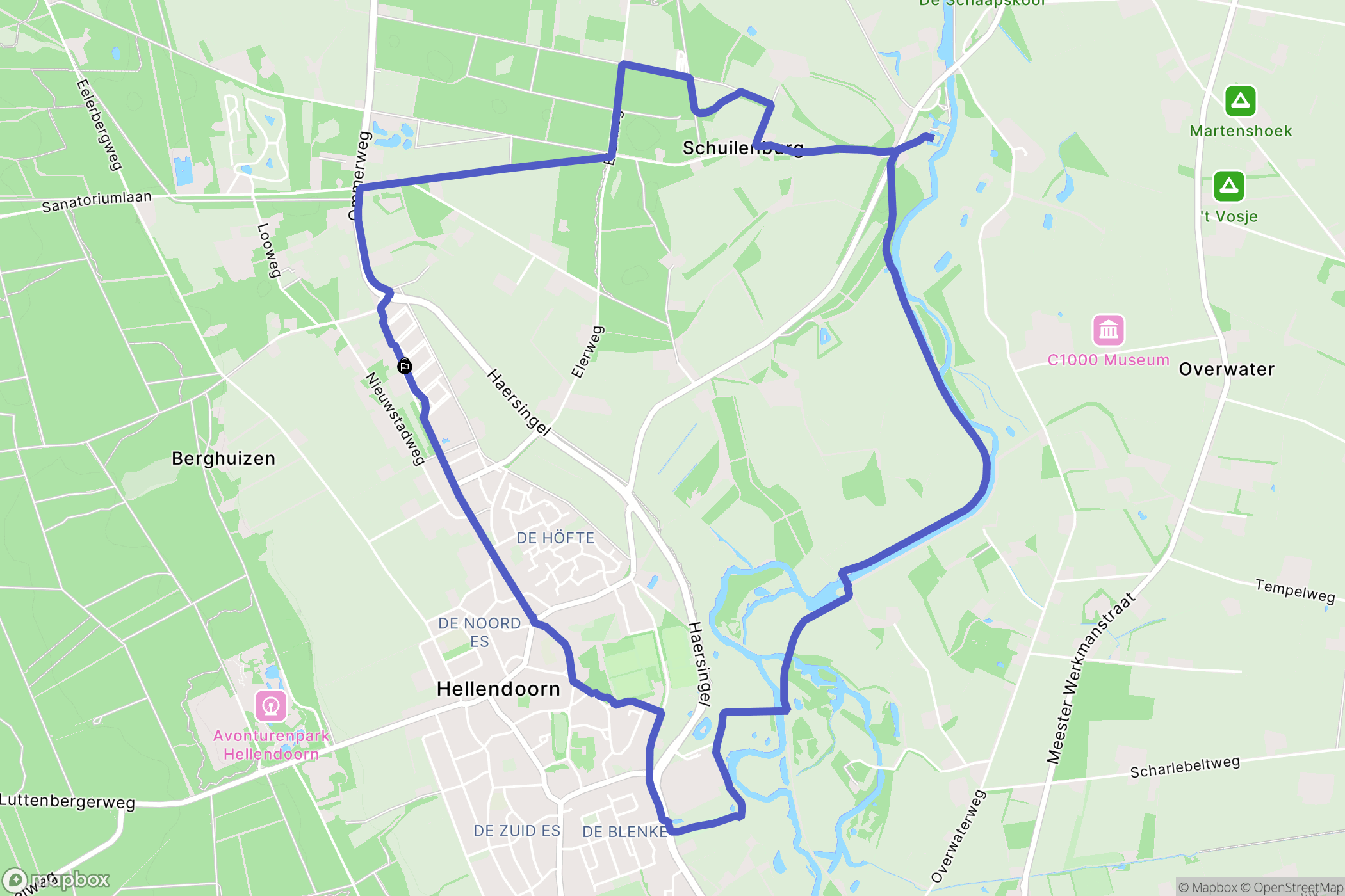 Hellendoorn: routekaart voor buitenactiviteiten - Netherlands