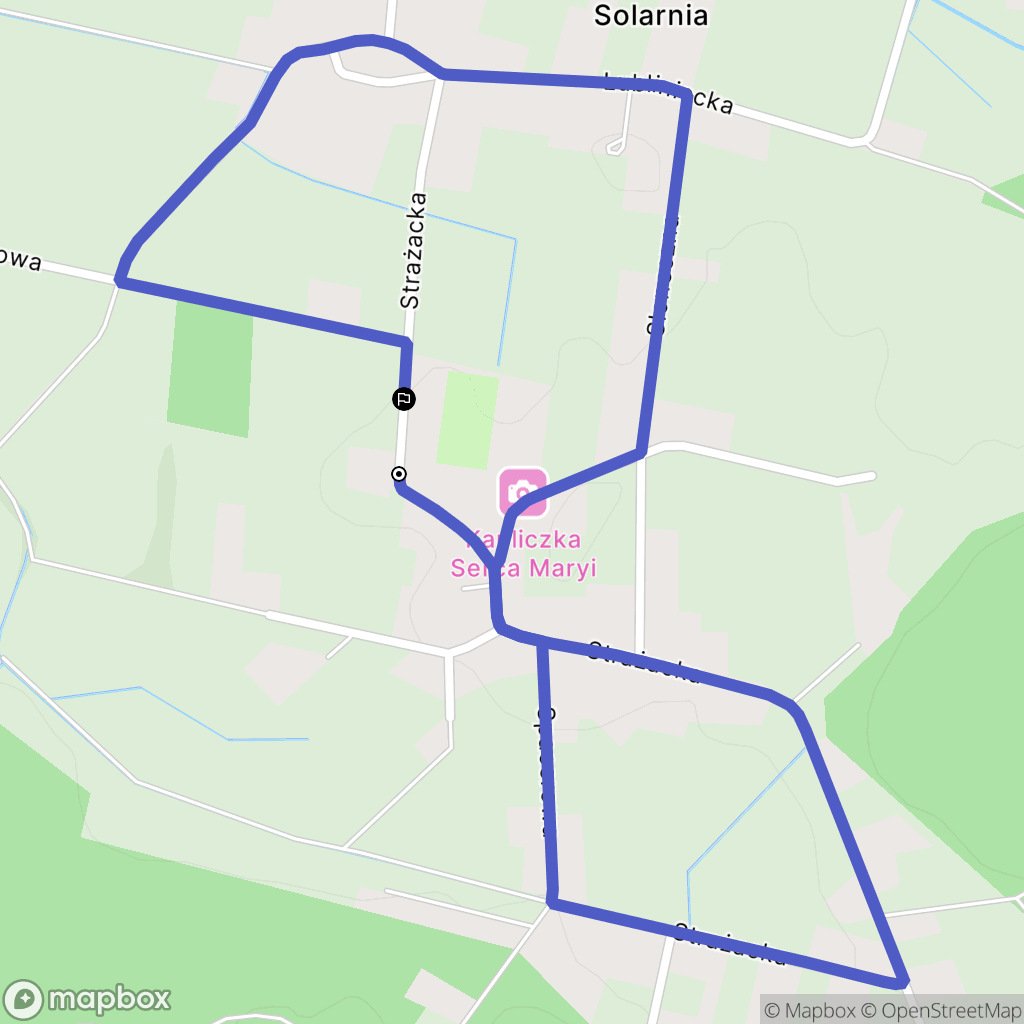 Solarnia: mapa trasy - Poland