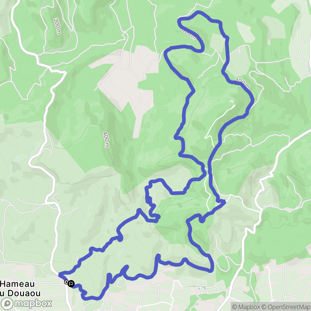 Lambesc : carte du parcours de randonnée - France
