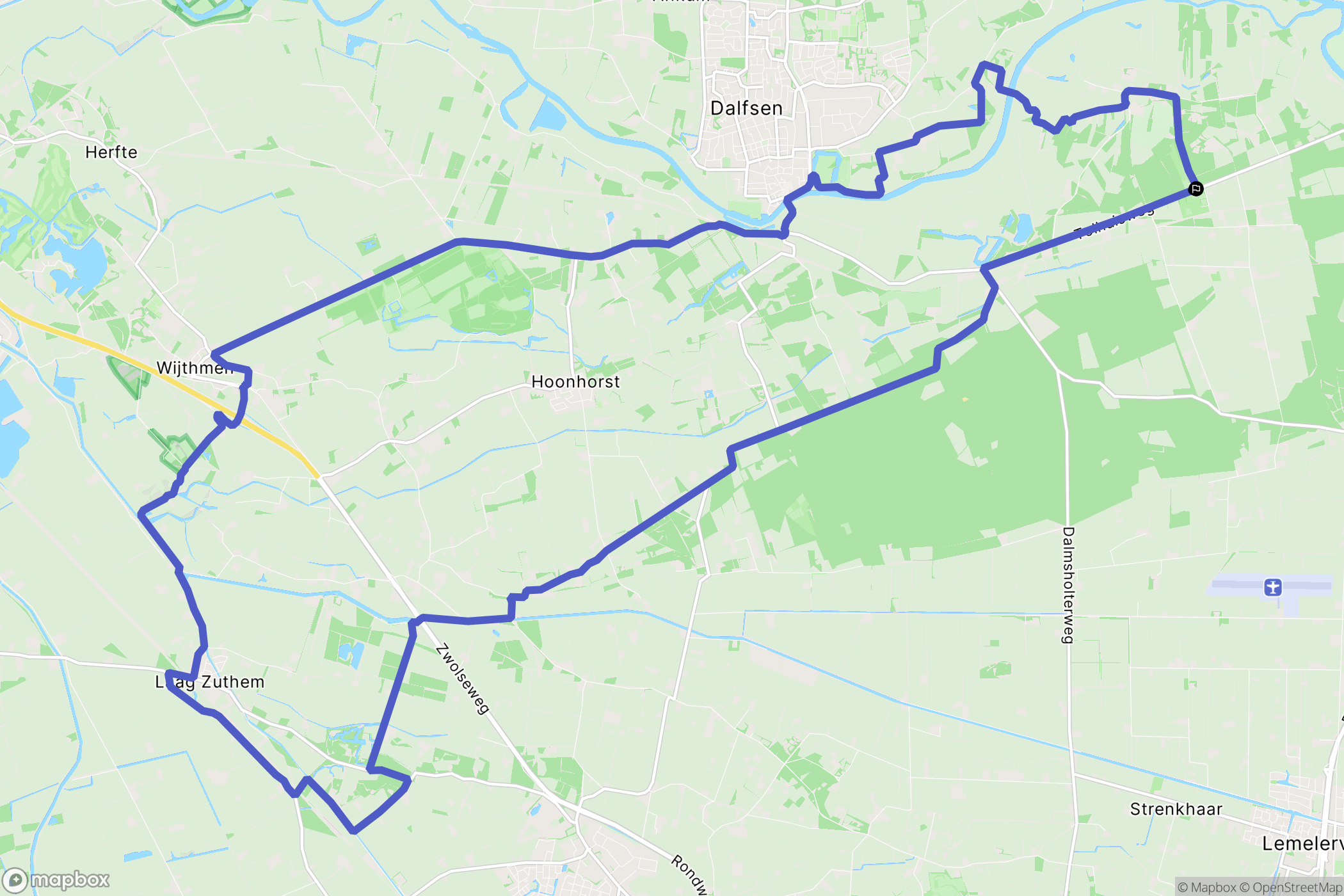 Dalfsen: routekaart voor buitenactiviteiten - Netherlands