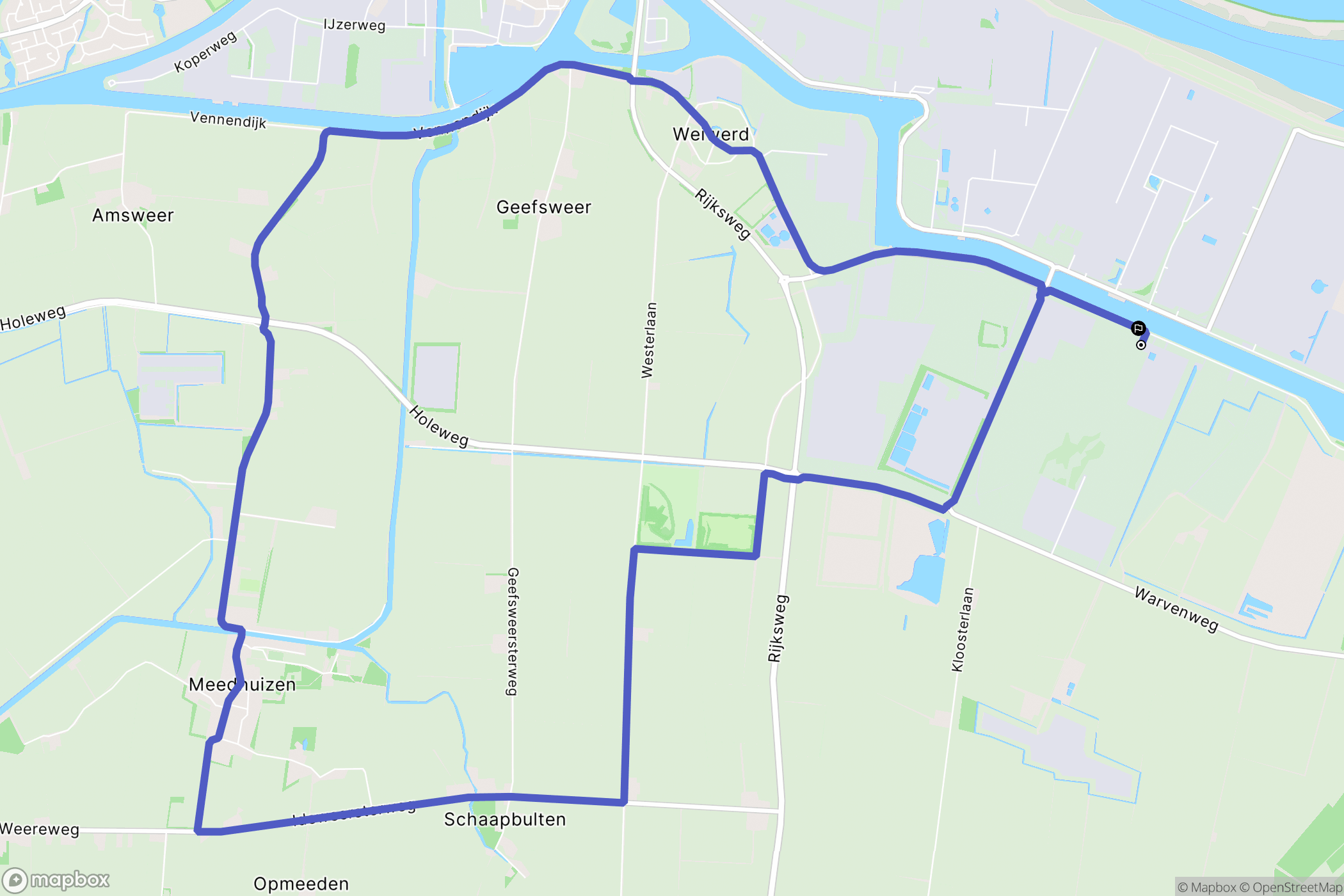 Farmsum: routekaart voor buitenactiviteiten - Netherlands