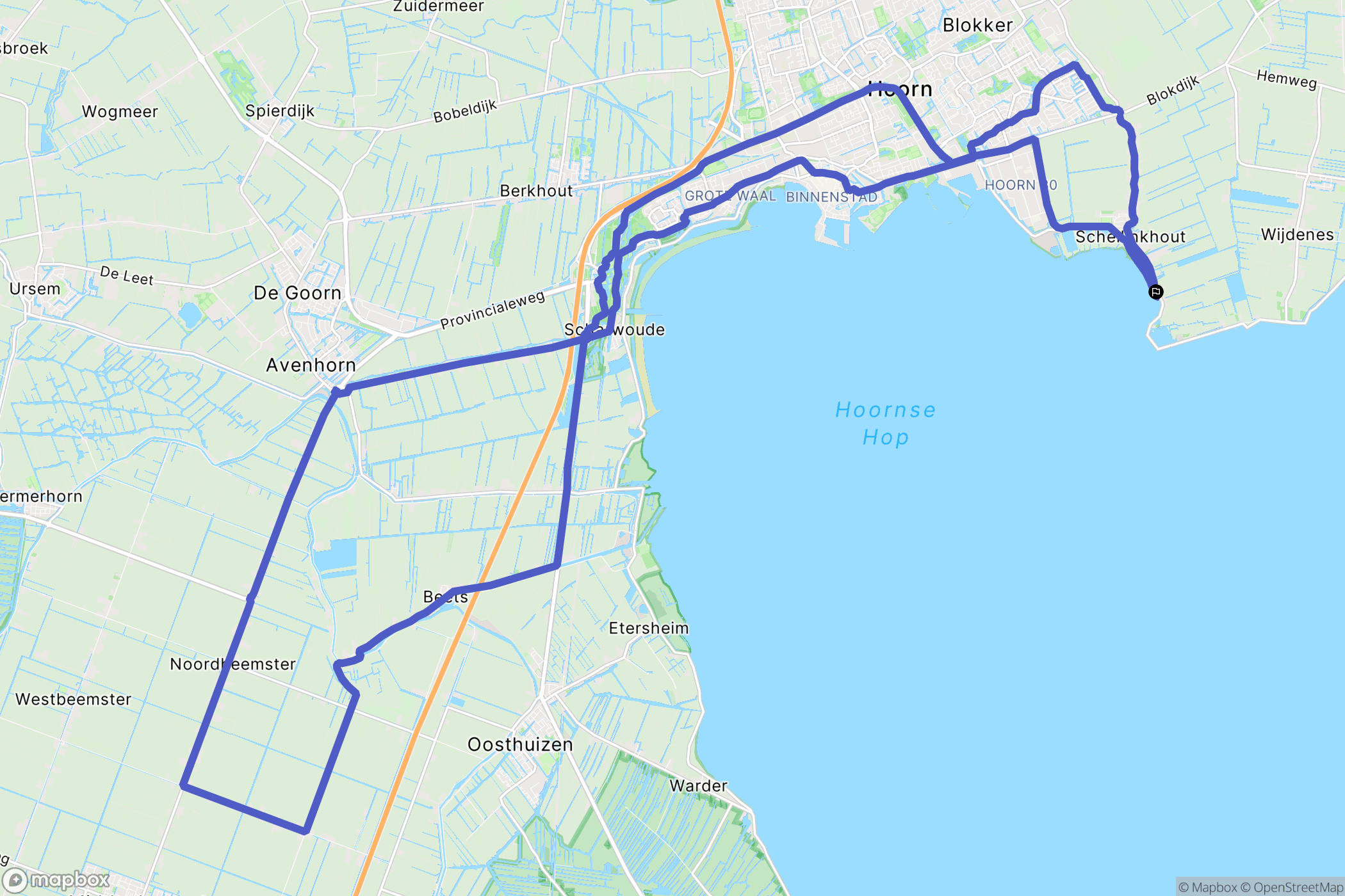Schellinkhout: routekaart voor buitenactiviteiten - Netherlands