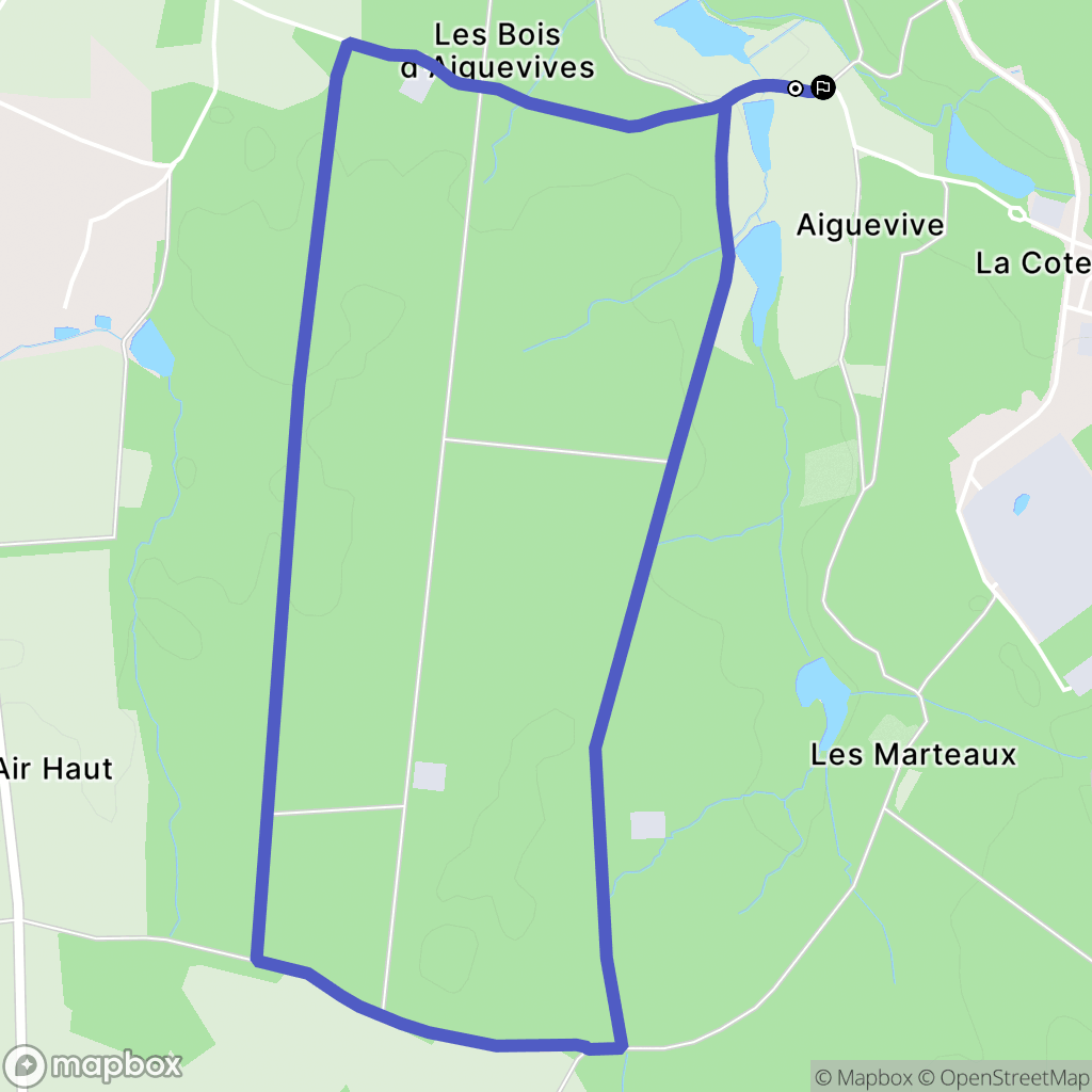 Faverolles-sur-Cher : carte du parcours de randonnée - France