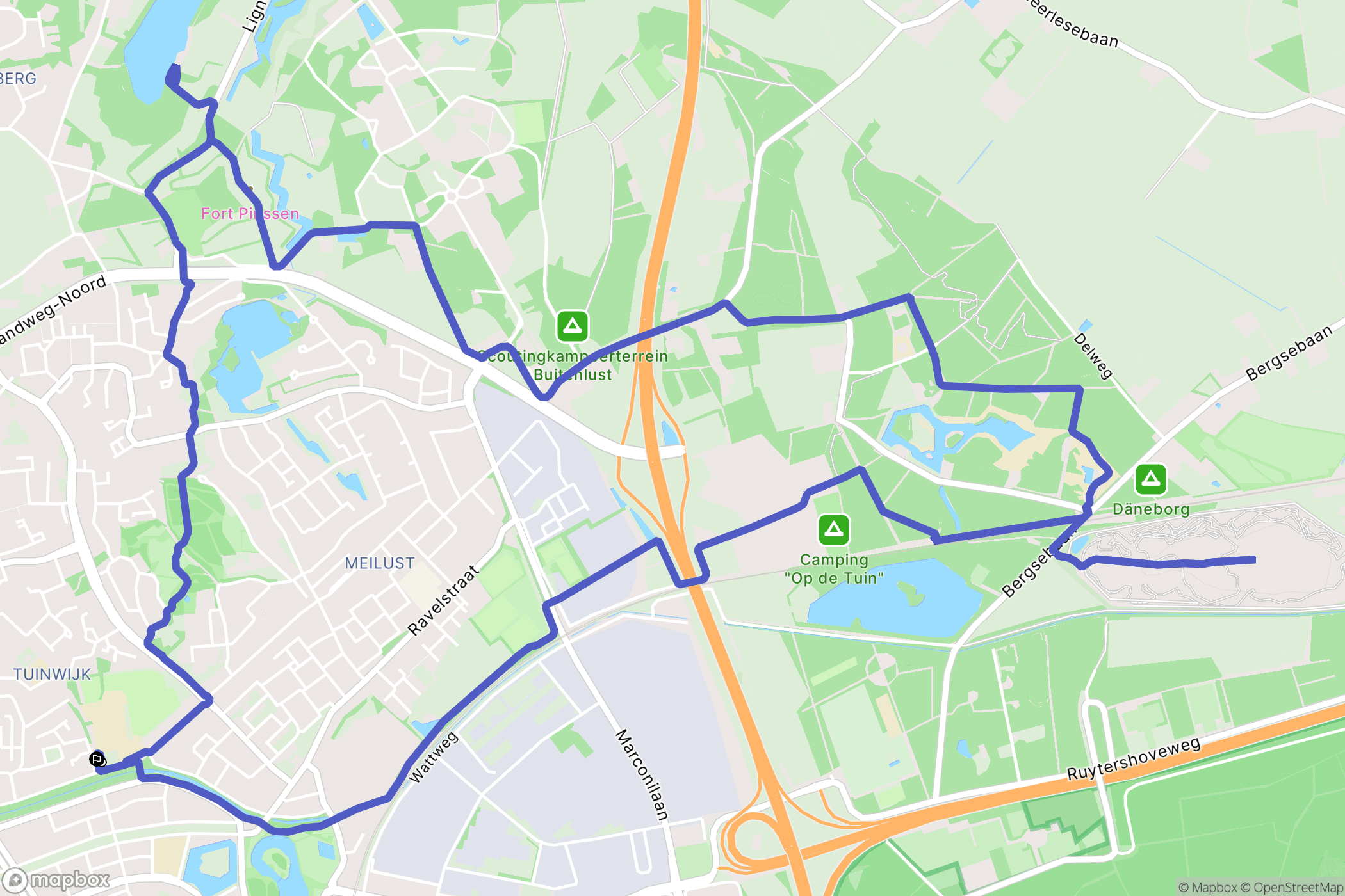 Bergen op Zoom: routekaart voor buitenactiviteiten - Netherlands