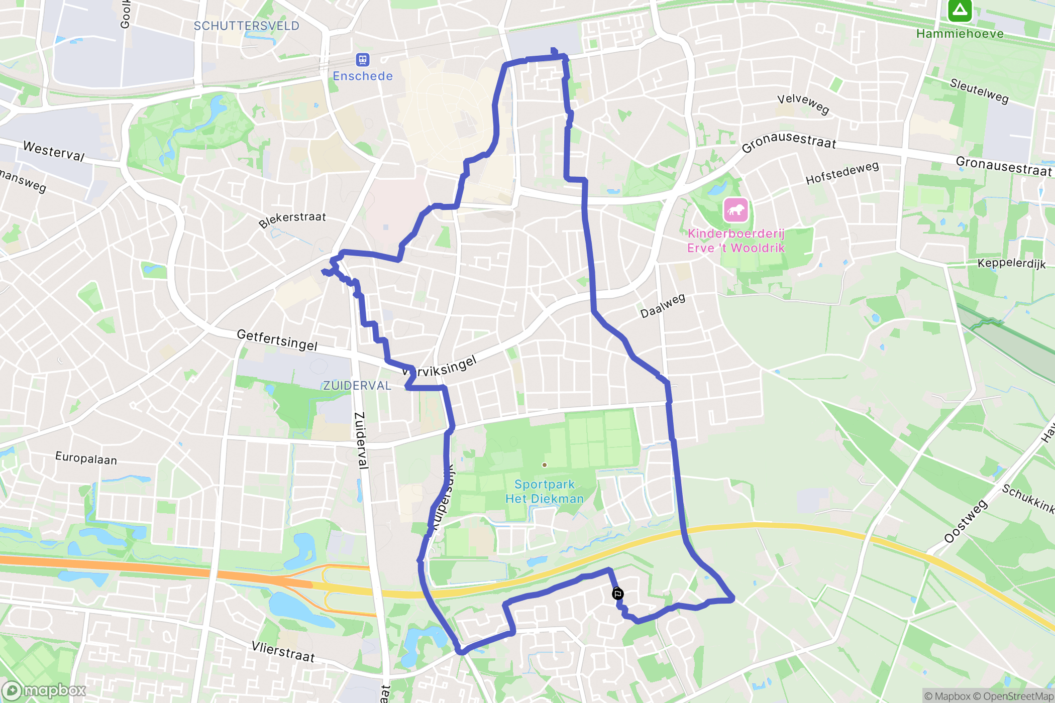 Enschede: routekaart voor buitenactiviteiten - Netherlands