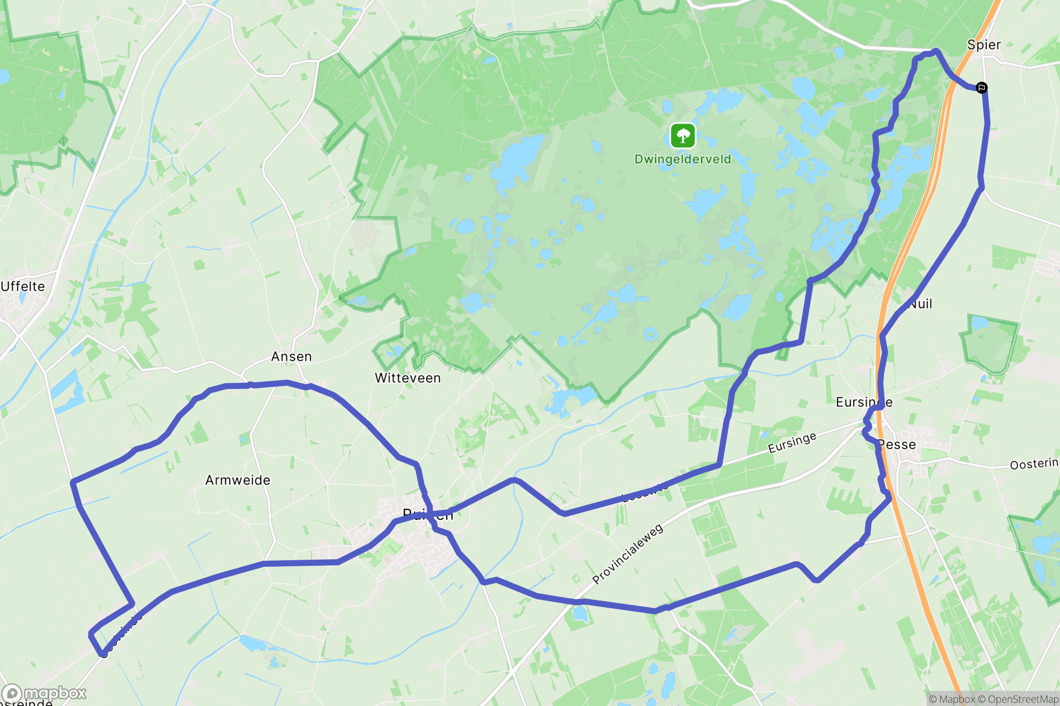 Spier: routekaart voor buitenactiviteiten - Netherlands