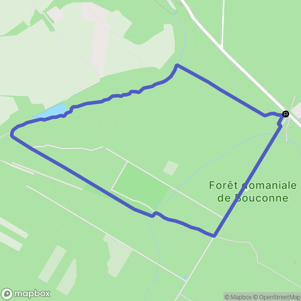 Lévignac : carte du parcours de randonnée - France