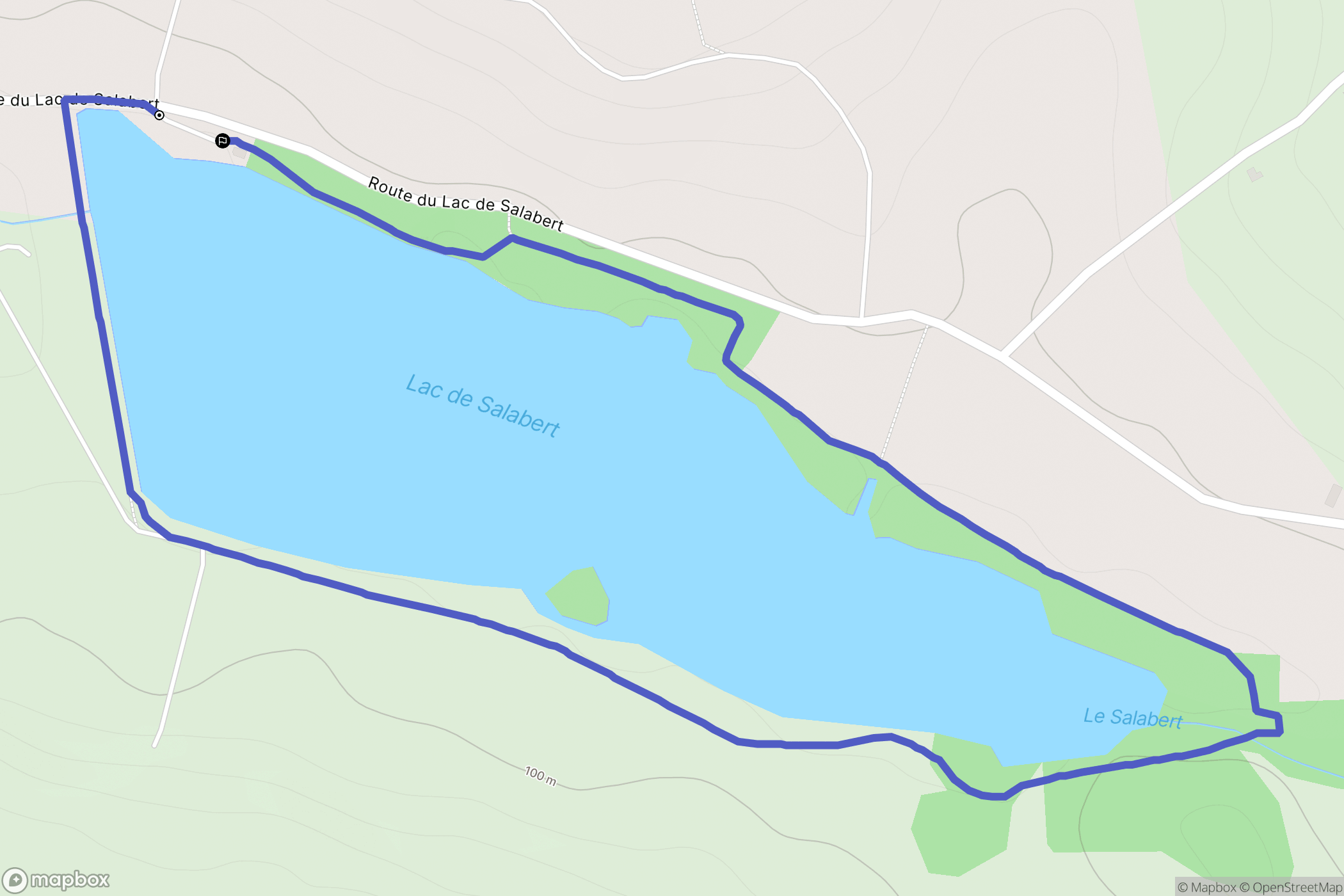 Lacépède : carte du parcours de randonnée - France