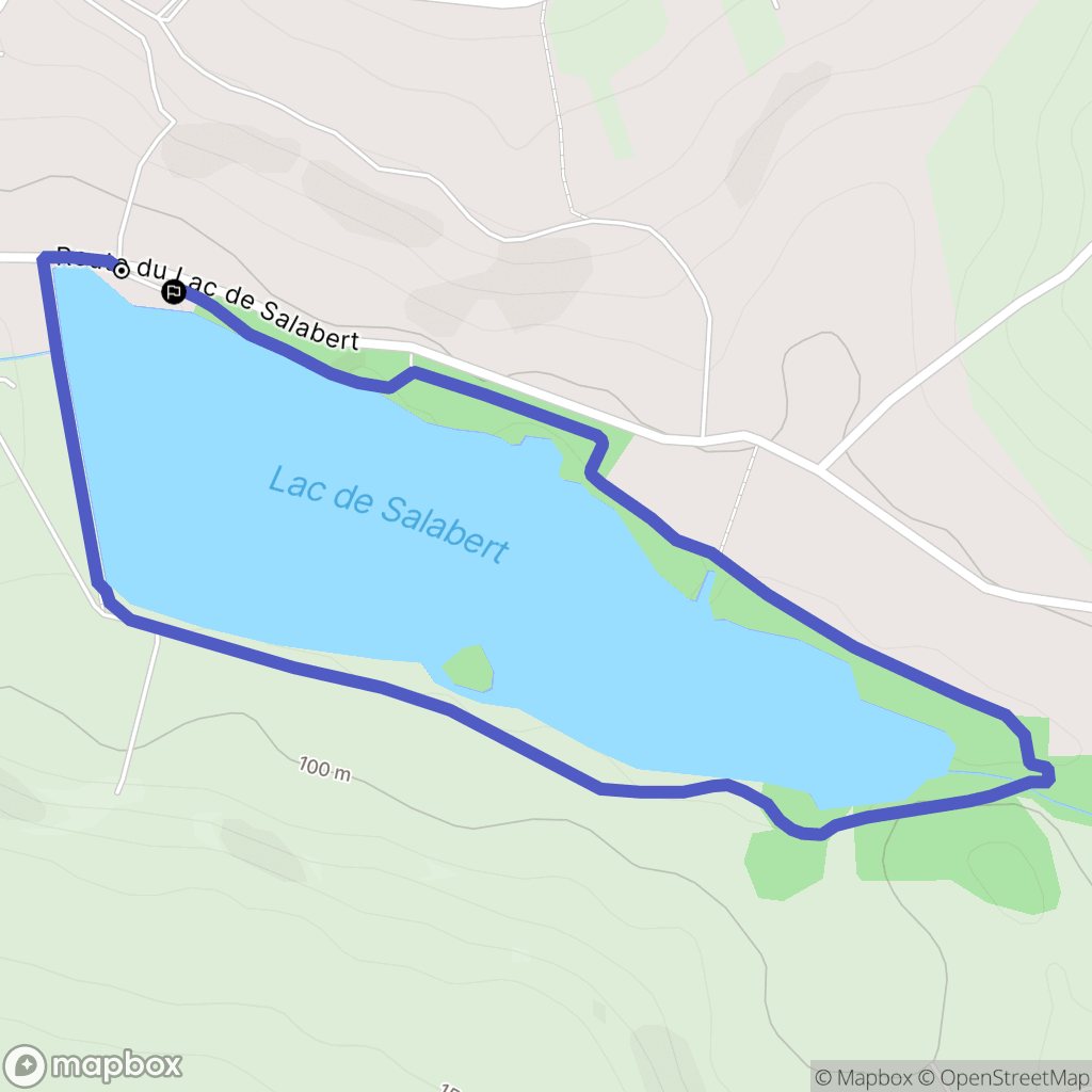 Lacépède : carte du parcours de randonnée - France