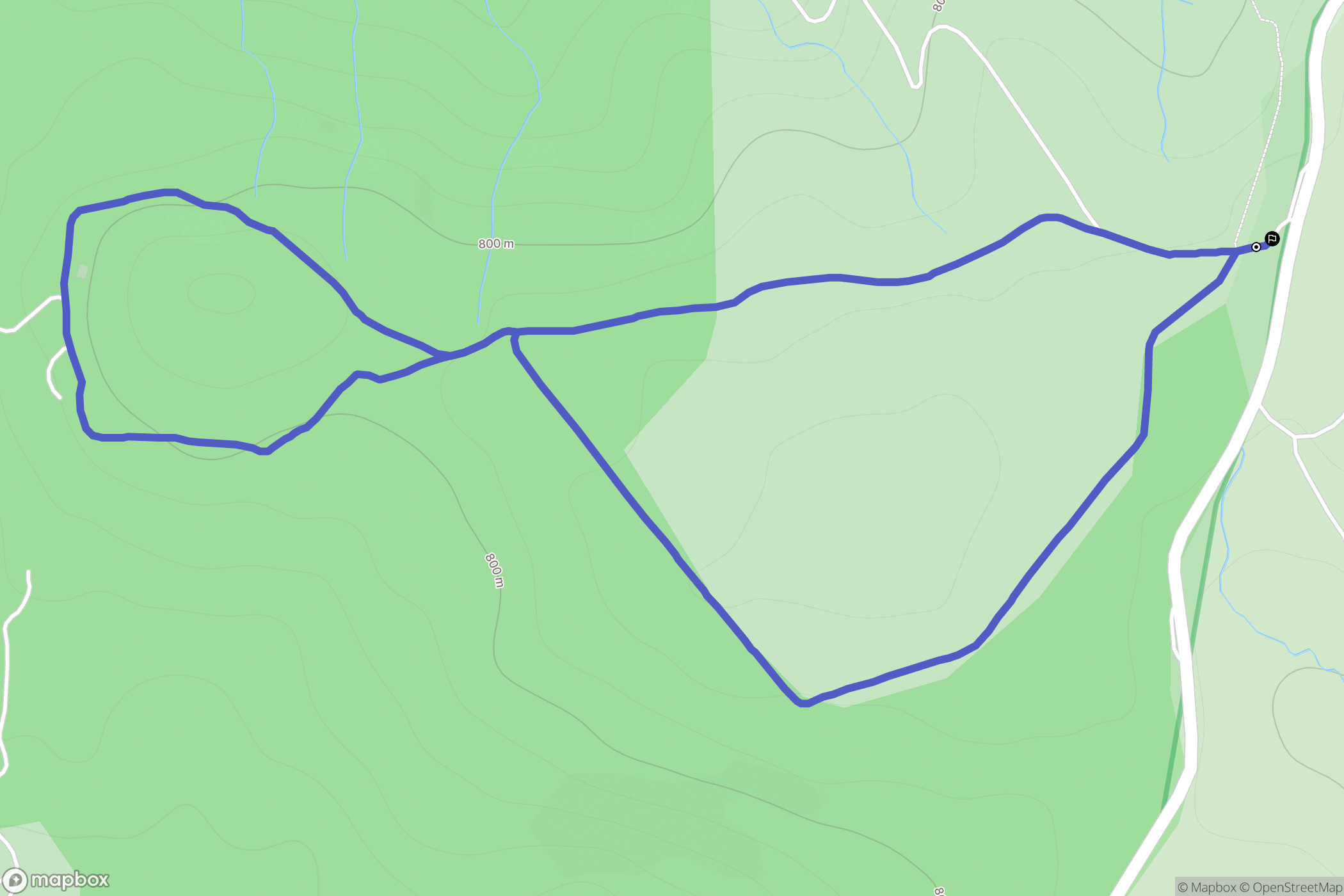 Roqueredonde : carte du parcours de randonnée - France