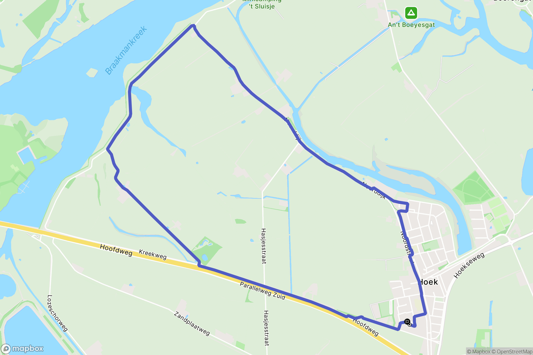 Hoek: routekaart voor buitenactiviteiten - Netherlands