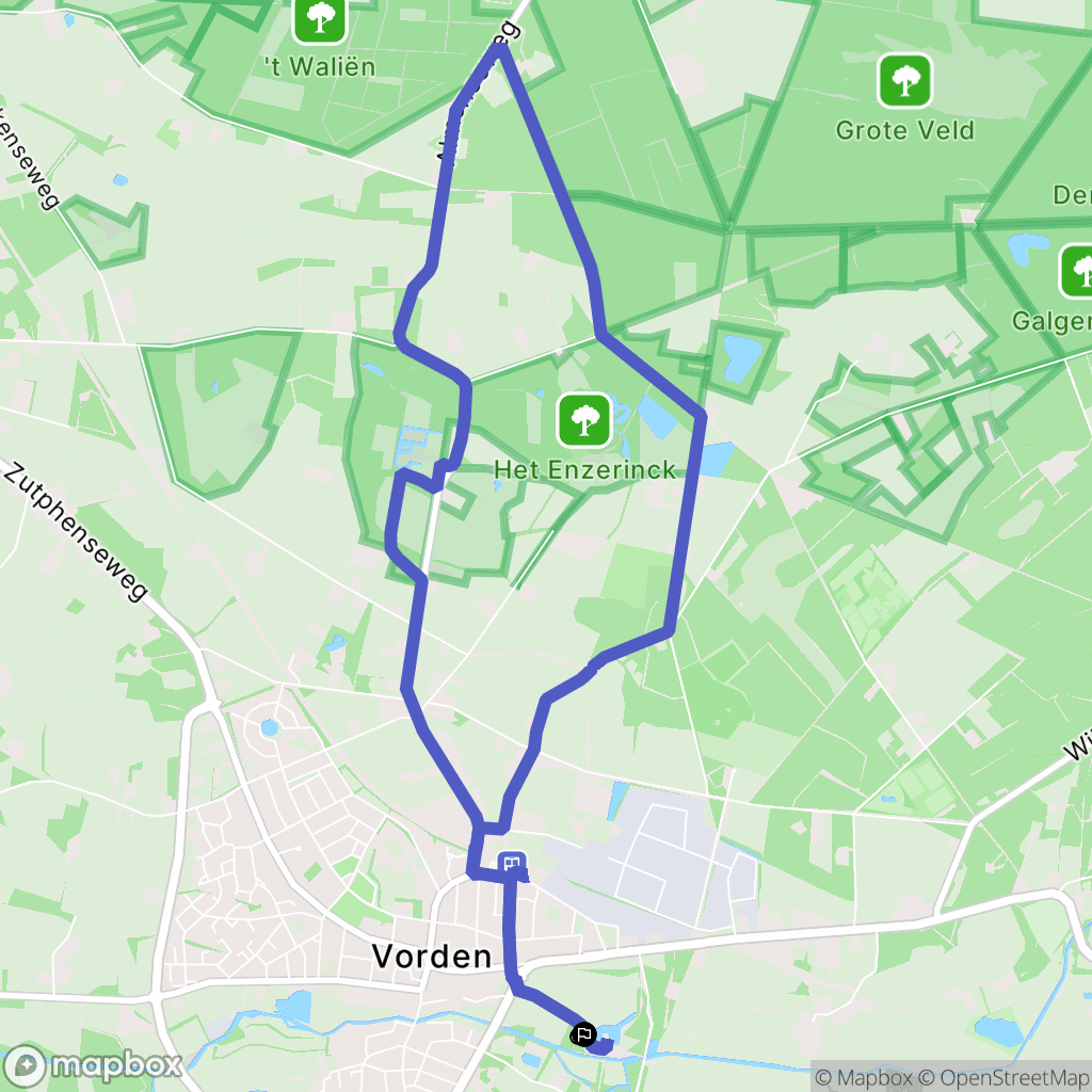 Vorden: routekaart voor buitenactiviteiten - Netherlands