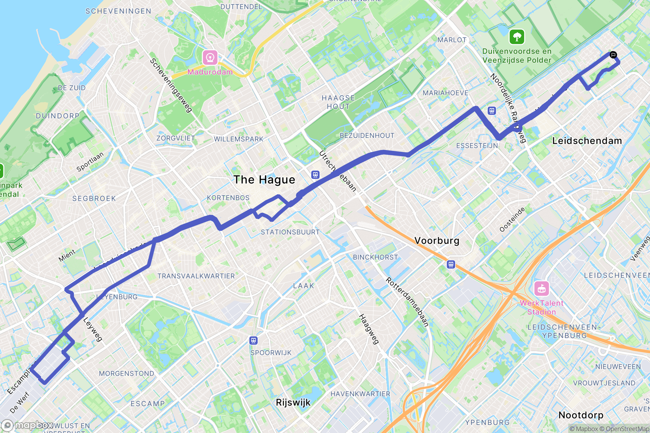 Leidschendam: routekaart voor buitenactiviteiten - Netherlands