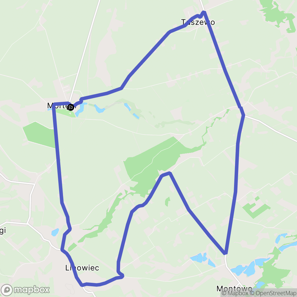 Mortęgi: mapa trasy - Poland