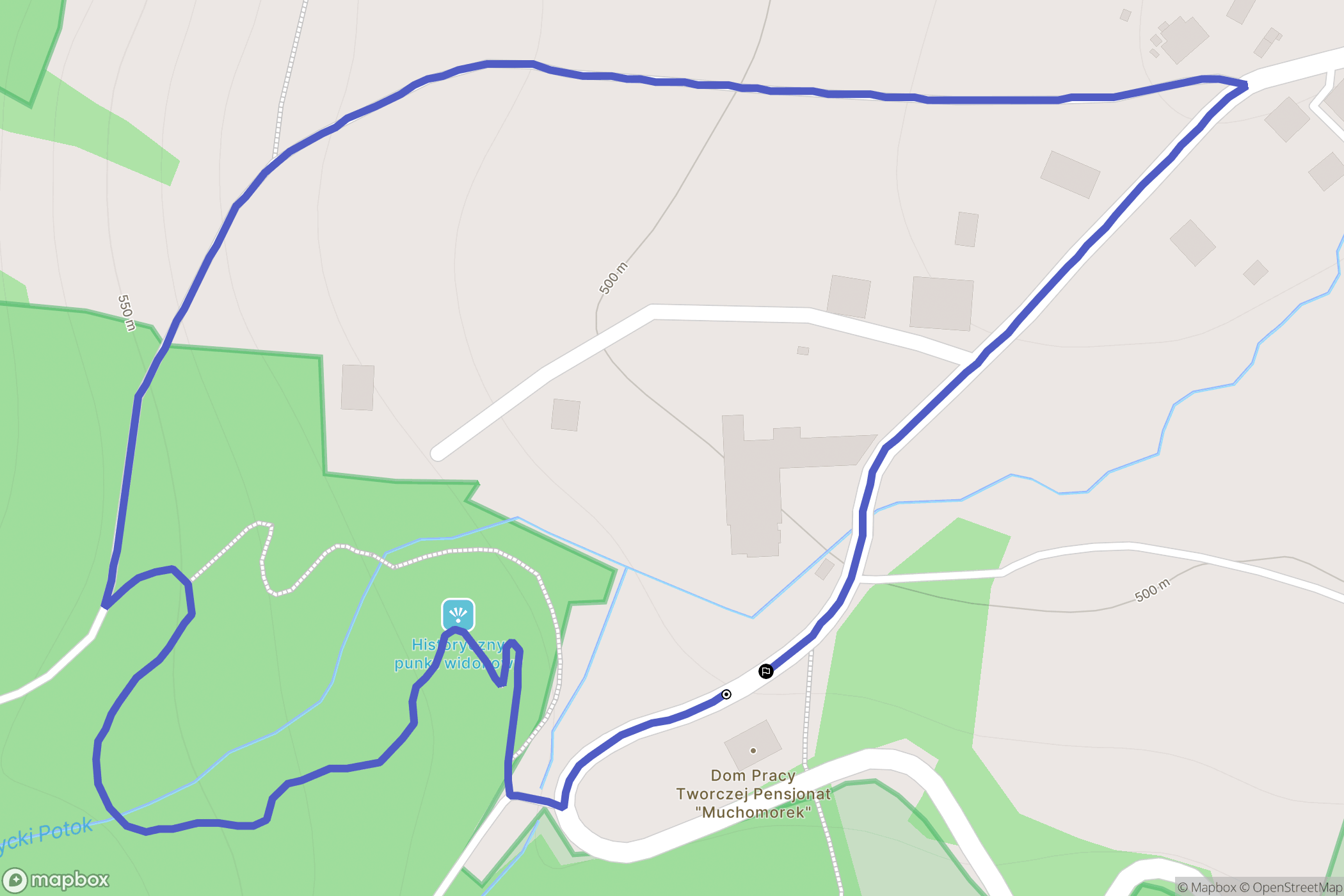 Pieszyce: mapa trasy - Poland