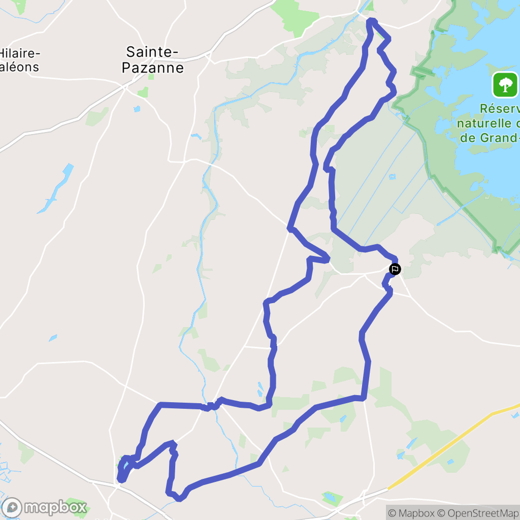 Saint-Lumine-de-Coutais : carte du parcours de randonnée - France