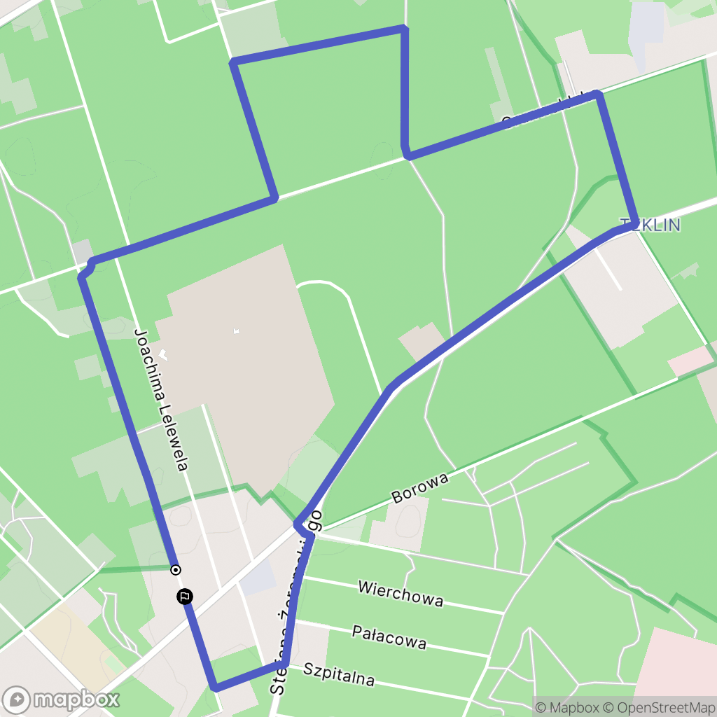 Otwock: mapa trasy - Poland