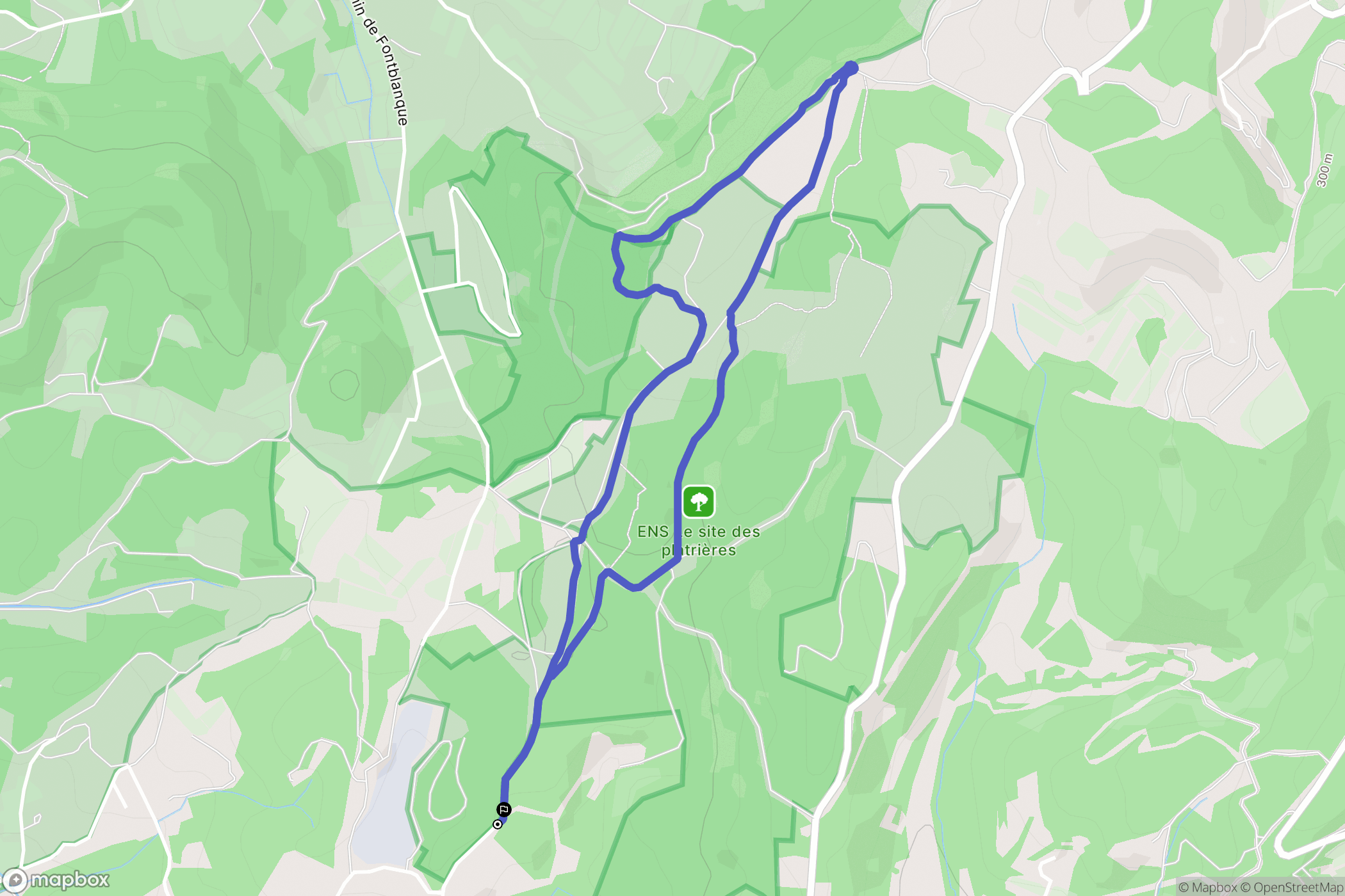 L'Isle-sur-la-Sorgue : carte du parcours de randonnée - France