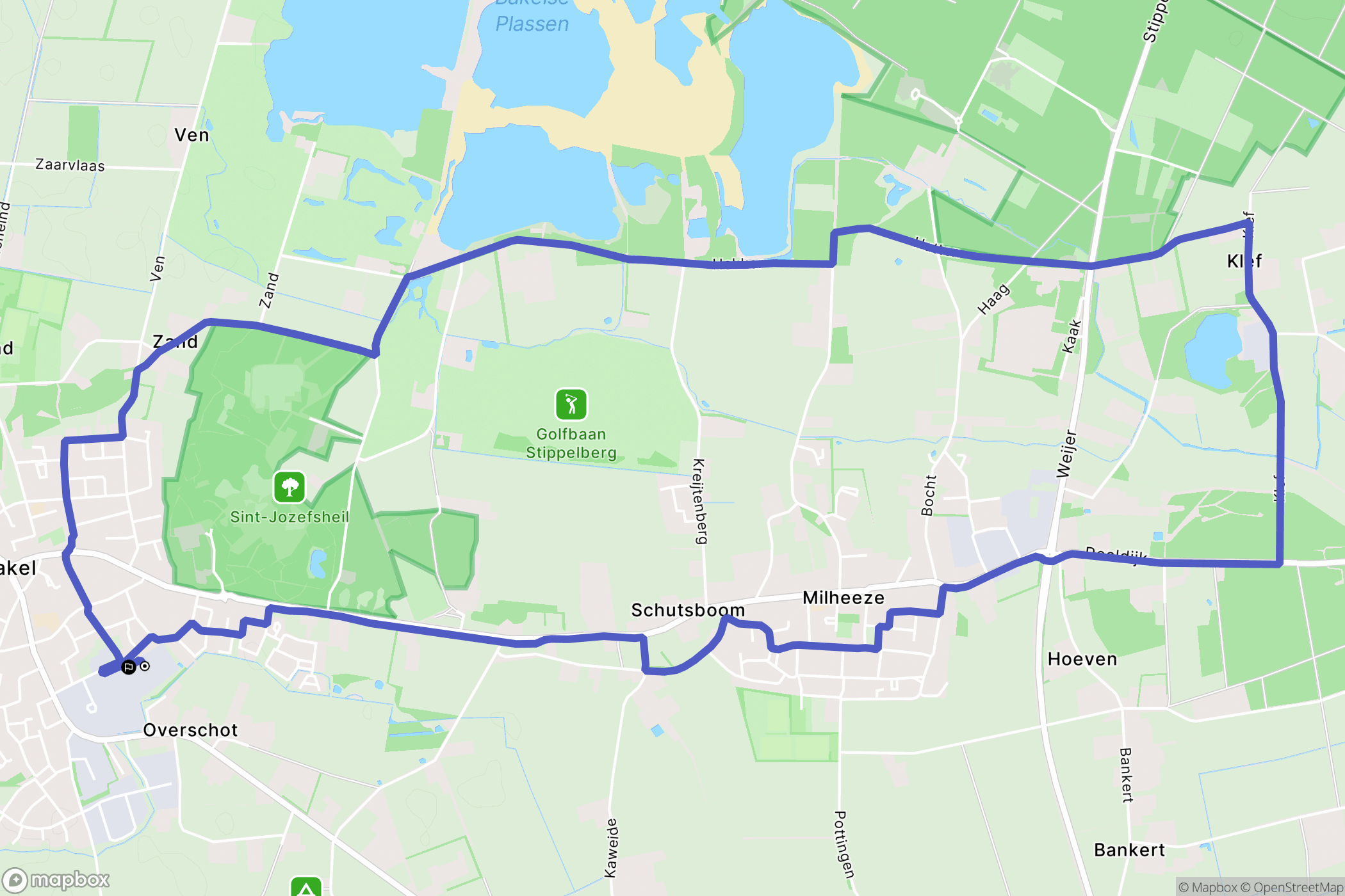Bakel: routekaart voor buitenactiviteiten - Netherlands