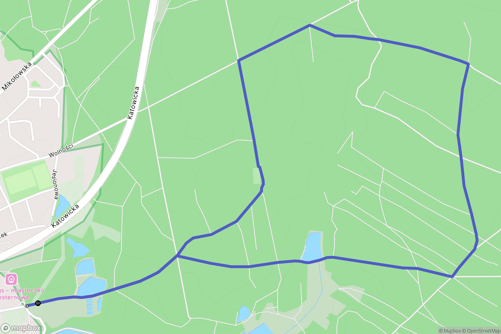 Żory: mapa trasy - Poland