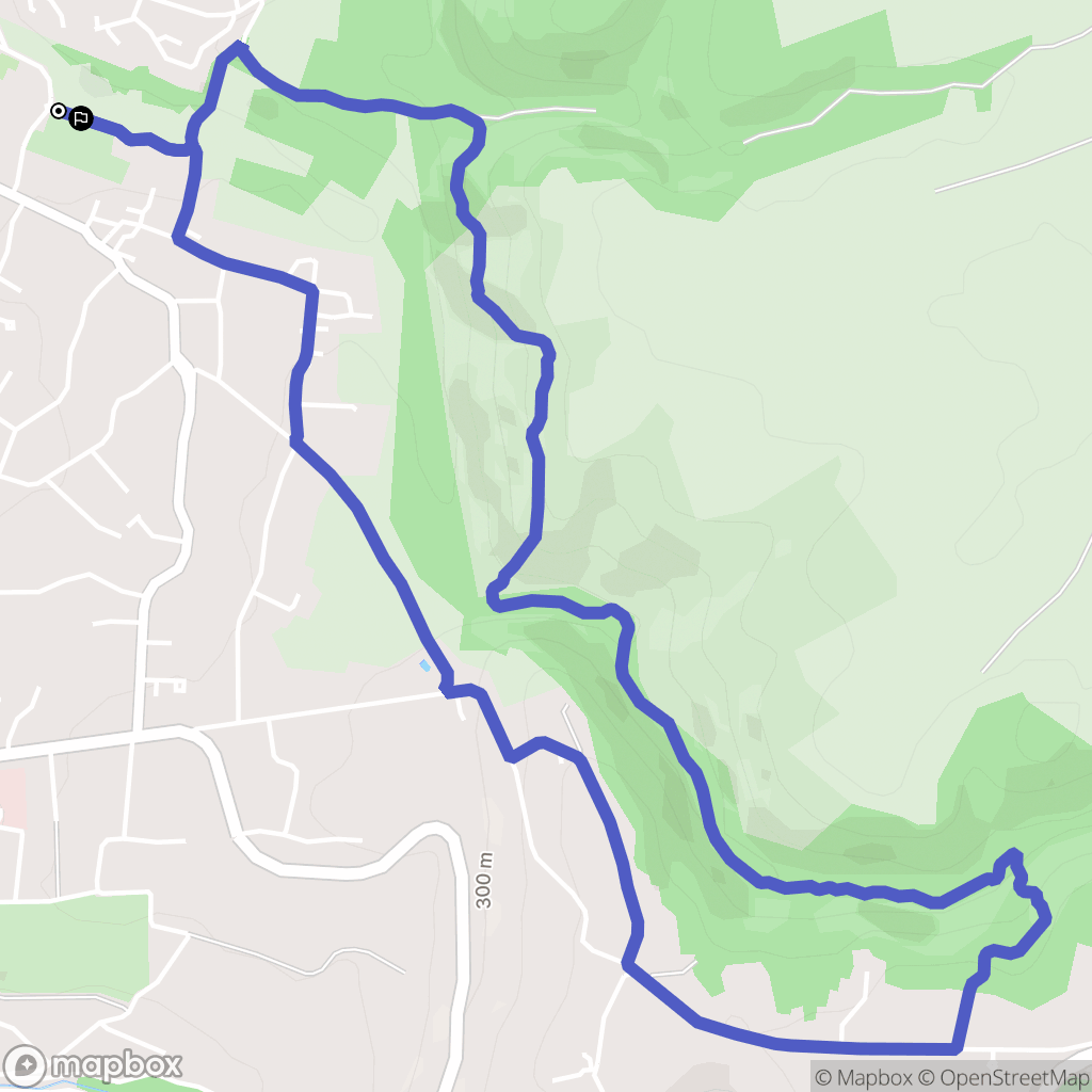 Désertines : carte du parcours de randonnée - France