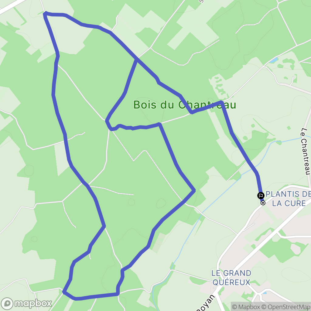 Pessines : carte du parcours de randonnée - France