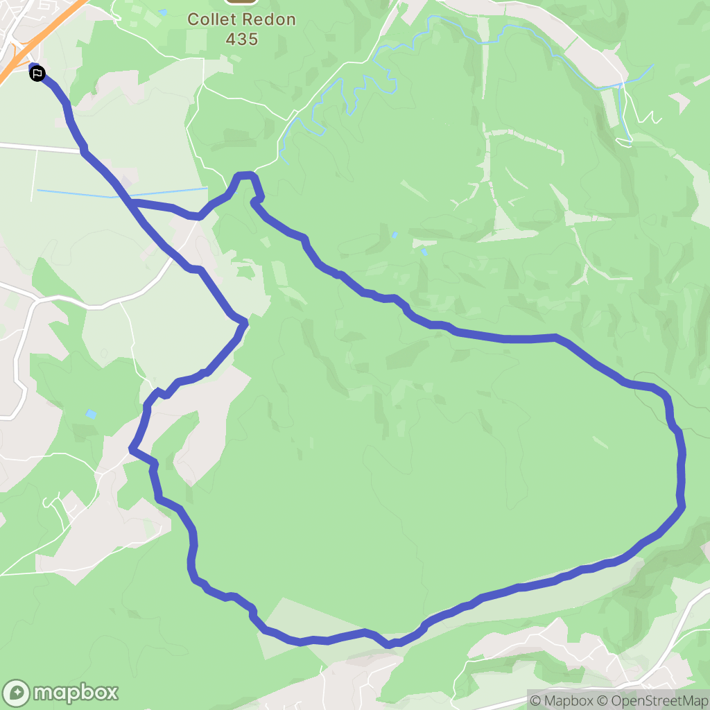 Venelles : carte du parcours de randonnée - France