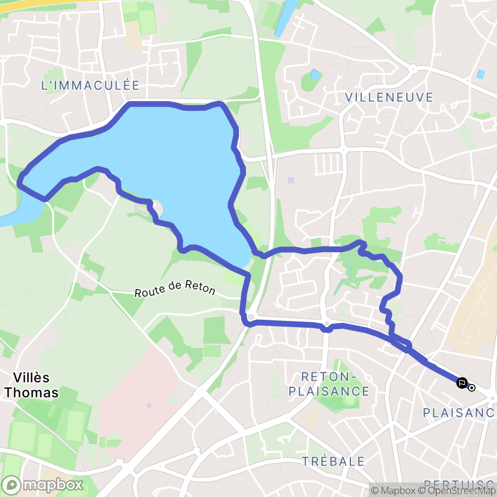 Saint-Nazaire : carte du parcours de randonnée - France