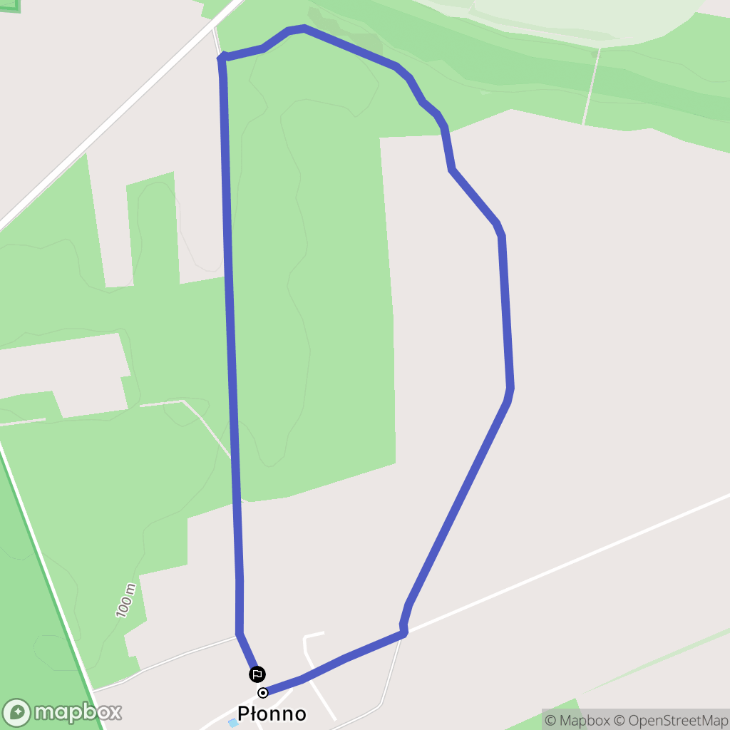 Płonno: mapa trasy - Poland
