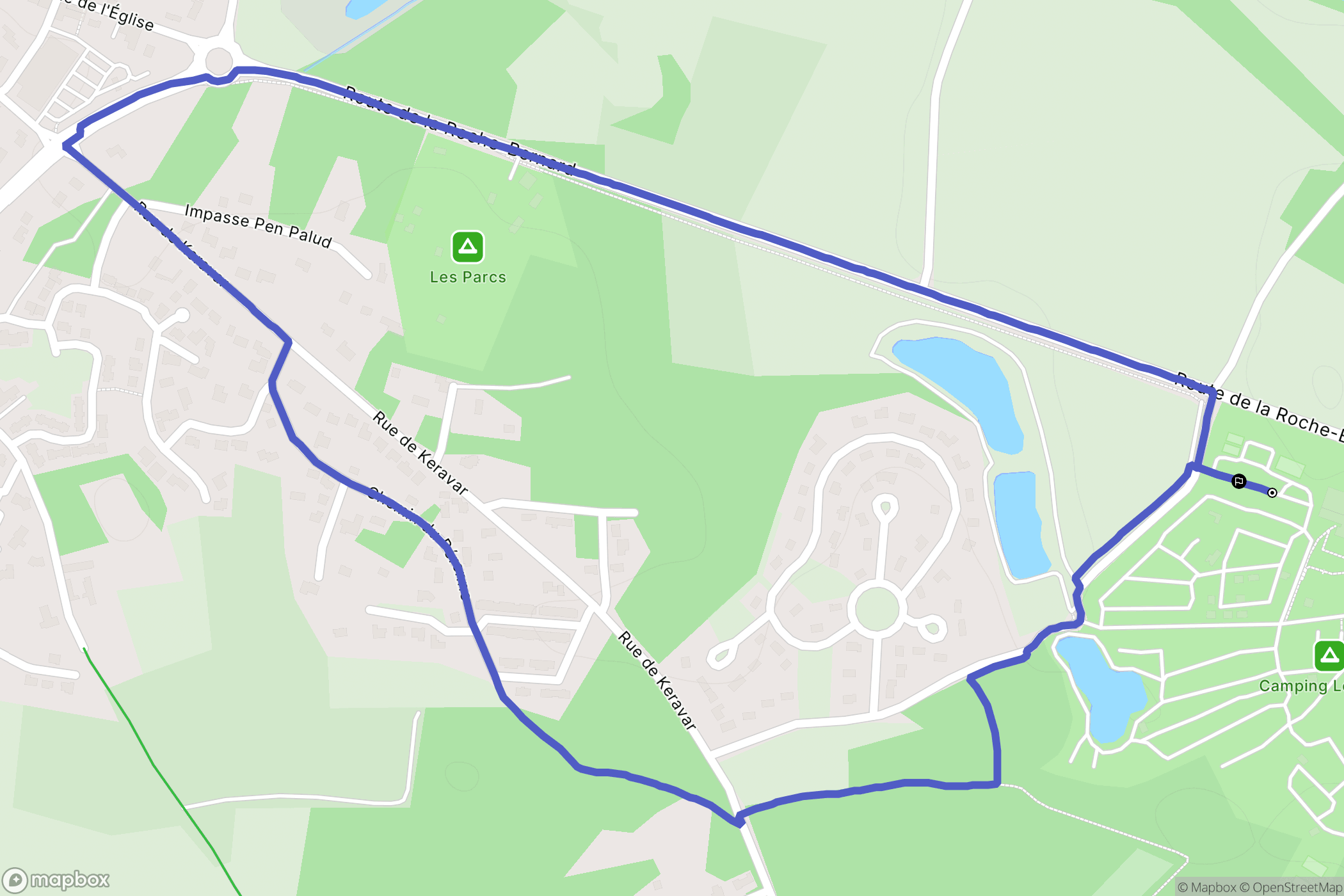 Pénestin : carte du parcours de randonnée - France