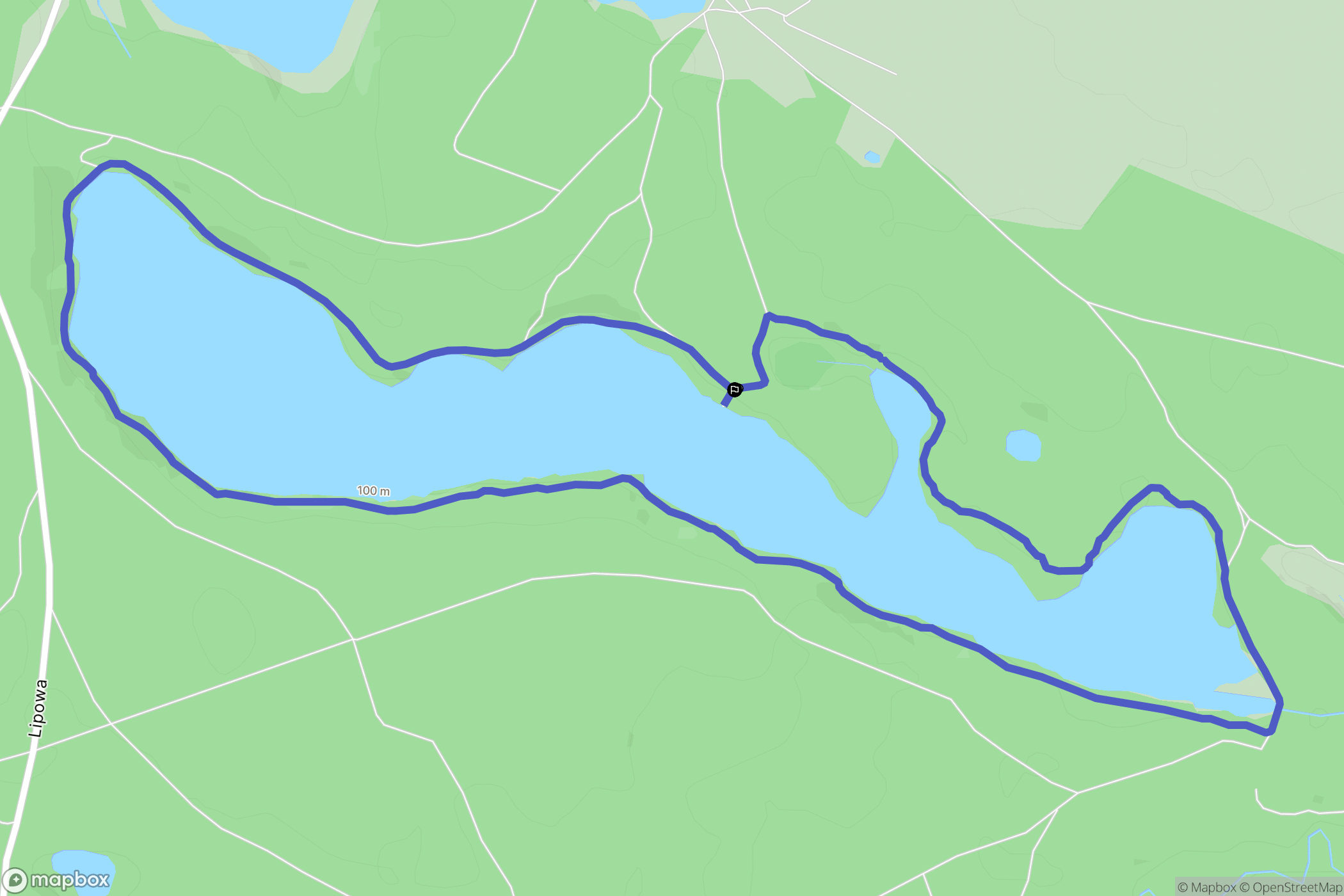 Gałęzów: mapa trasy - Poland