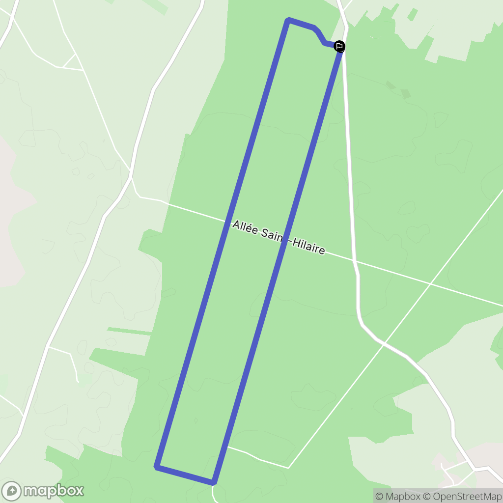 Vouillé : carte du parcours de randonnée - France