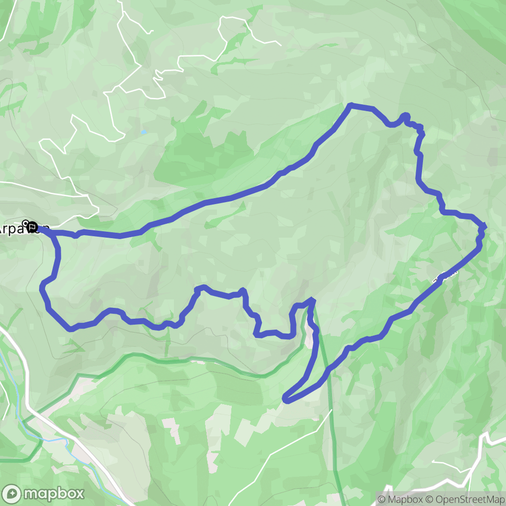 Arpavon : carte du parcours de randonnée - France