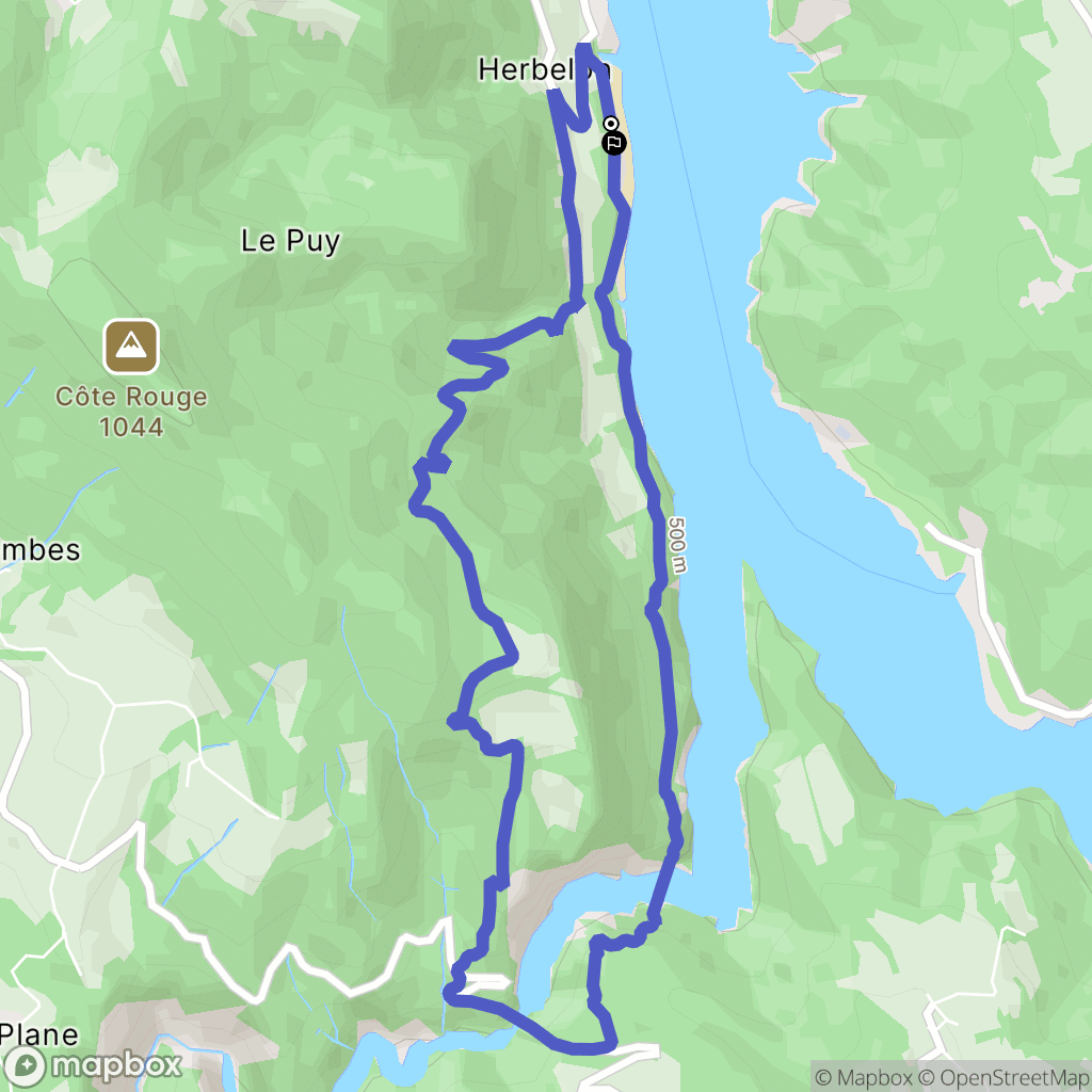 Treffort : carte du parcours de randonnée - France