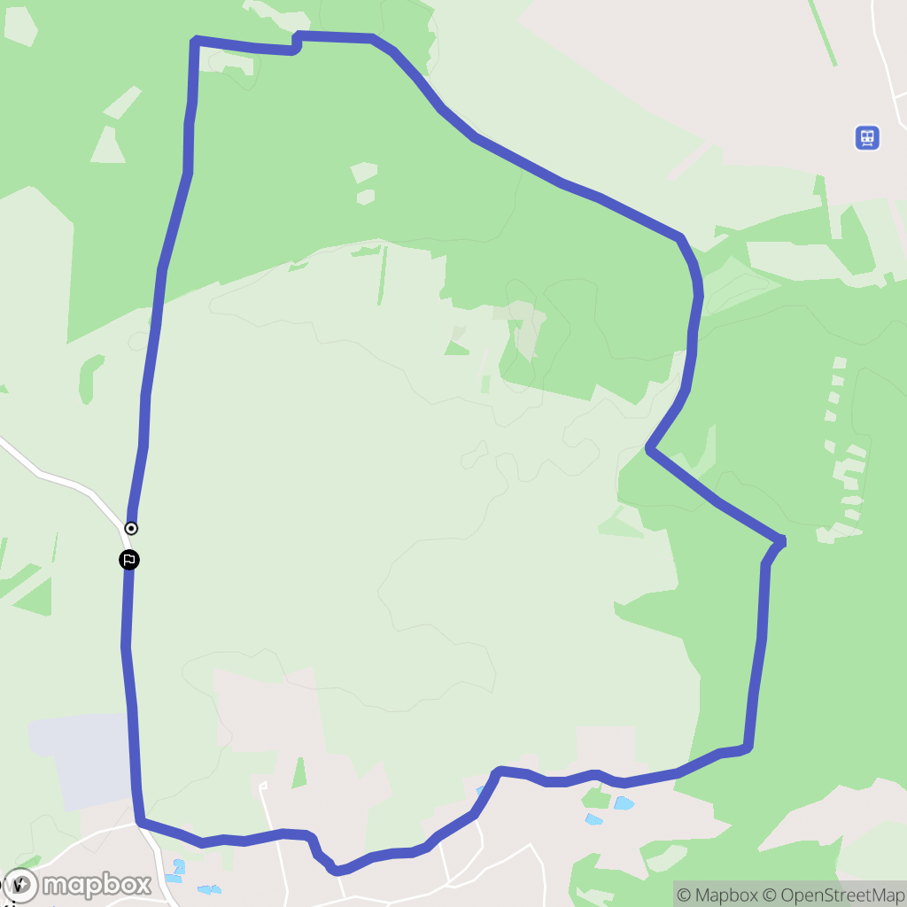 Henryków Lubański: mapa trasy - Poland