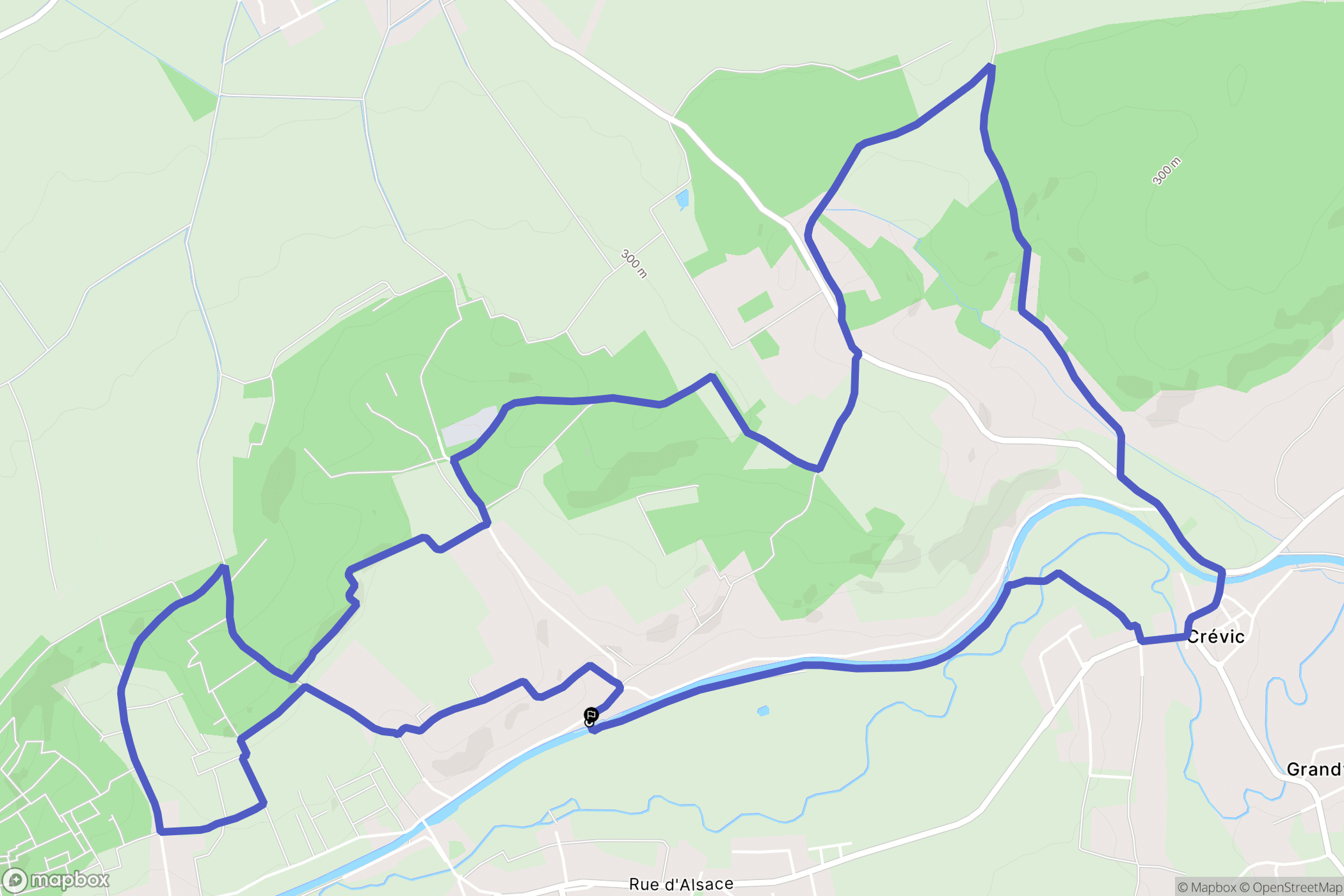 Sommerviller : carte du parcours de randonnée - France
