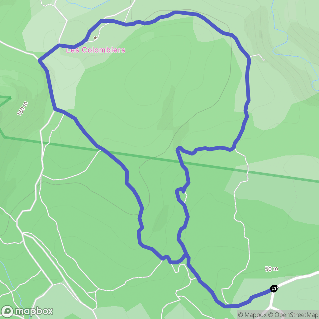 Gruissan : carte du parcours de randonnée - France