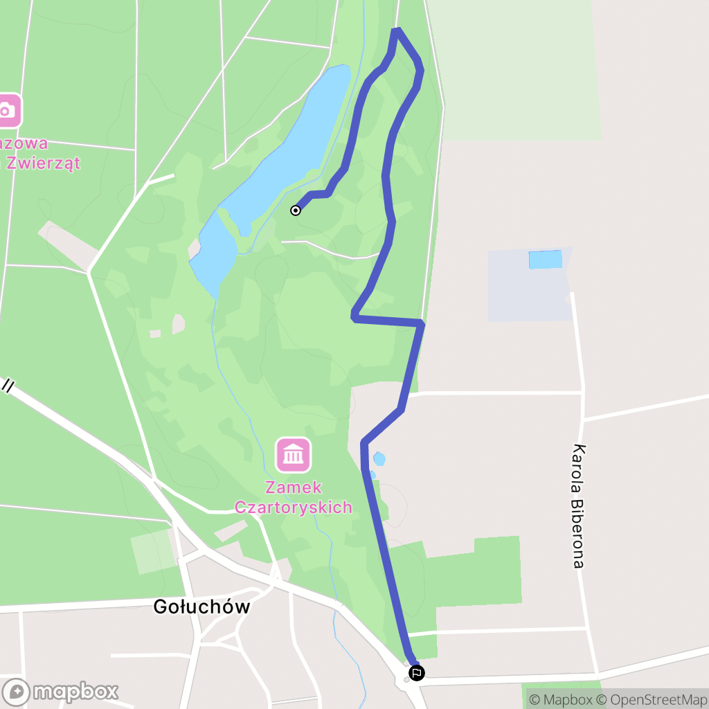 Tursko: mapa trasy - Poland