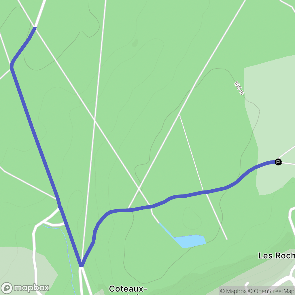 Coteaux-sur-Loire : carte du parcours de randonnée - France