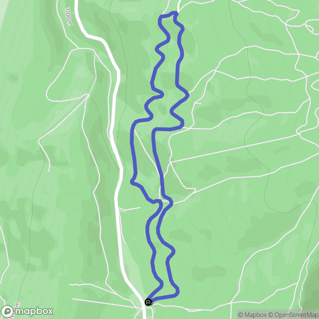 Lans-en-Vercors : carte du parcours de randonnée - France