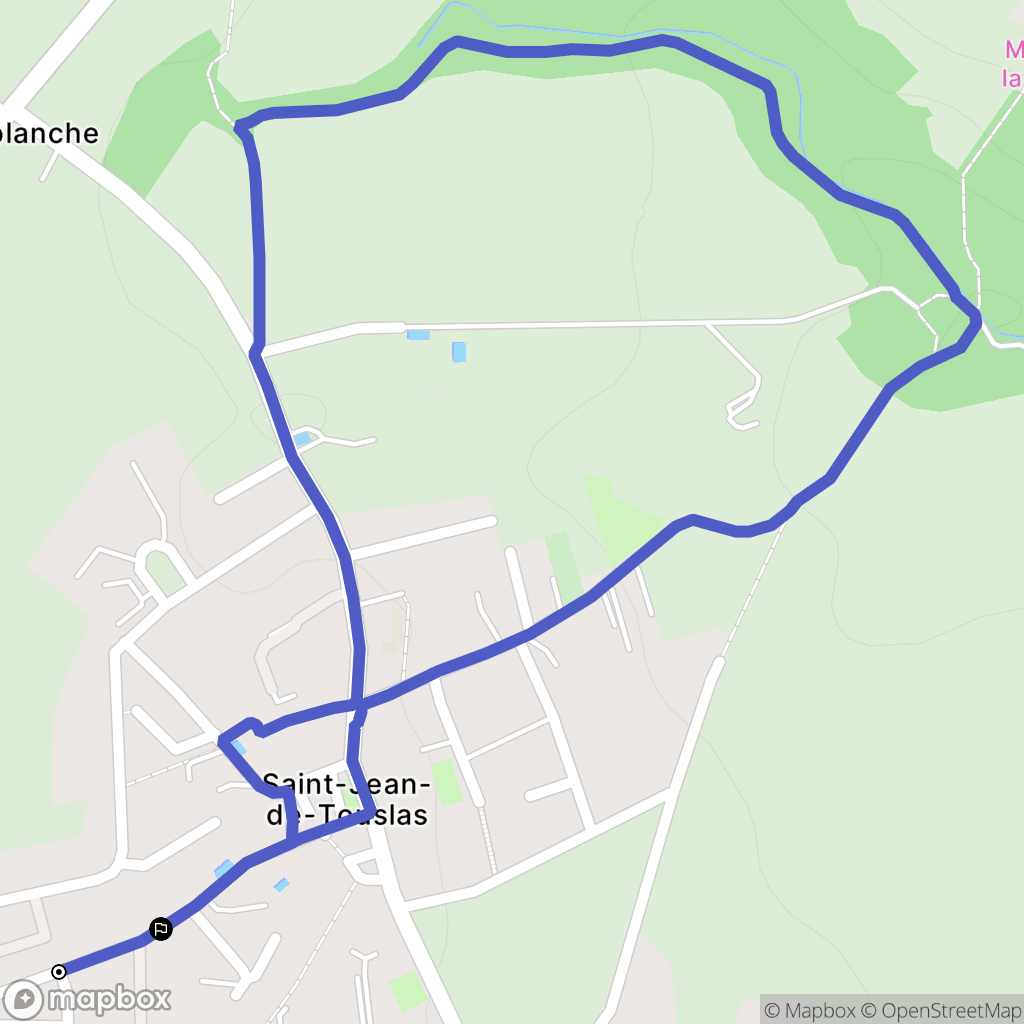 Beauvallon : carte du parcours de randonnée - France