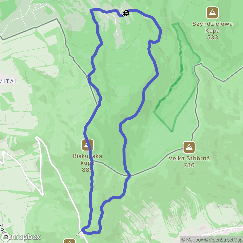 Jarnołtówek: mapa trasy - Poland