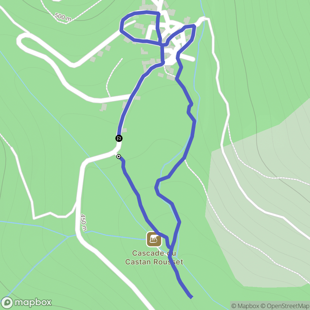 Saint-Julien : carte du parcours de randonnée - France