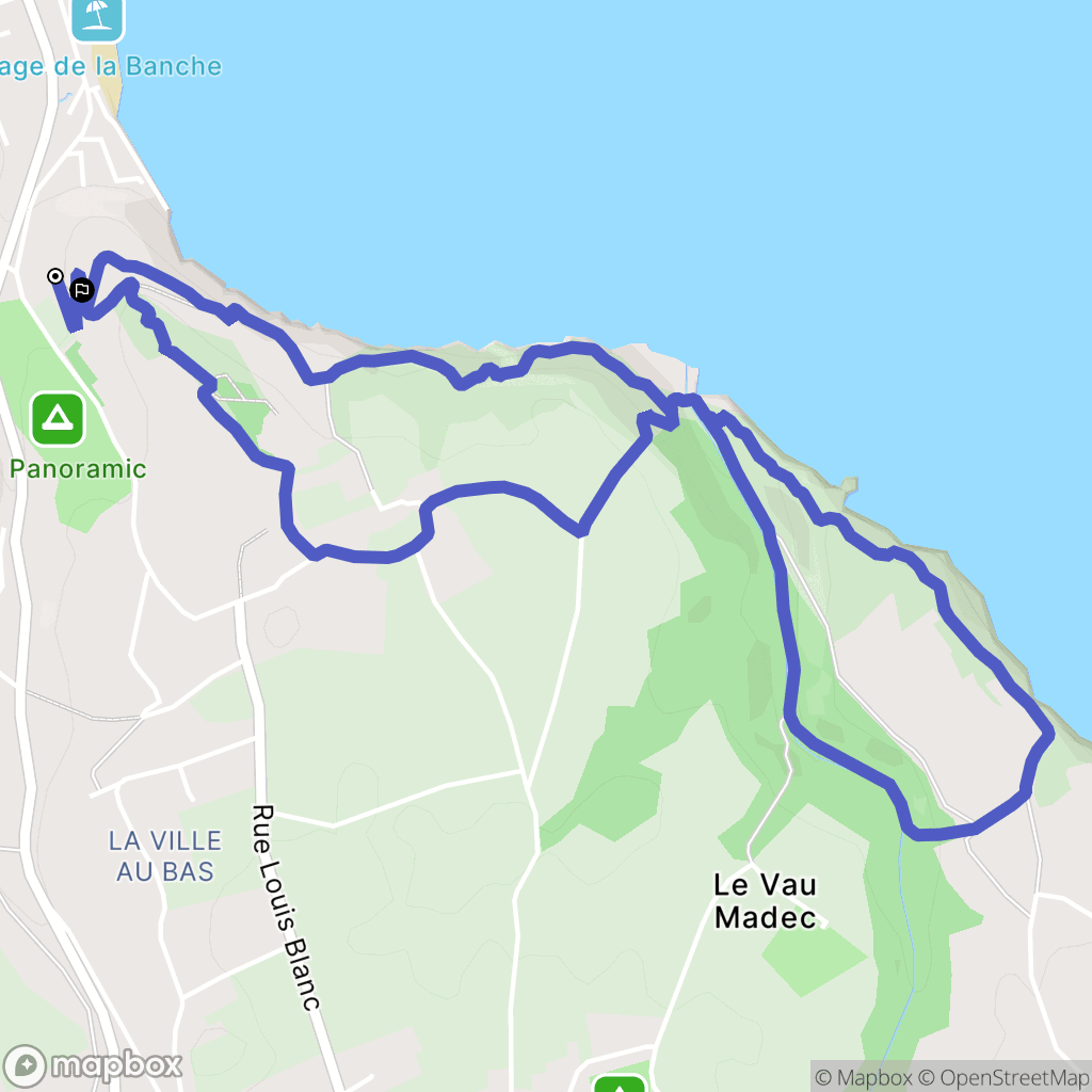 Binic-Étables-sur-Mer : carte du parcours de randonnée - France