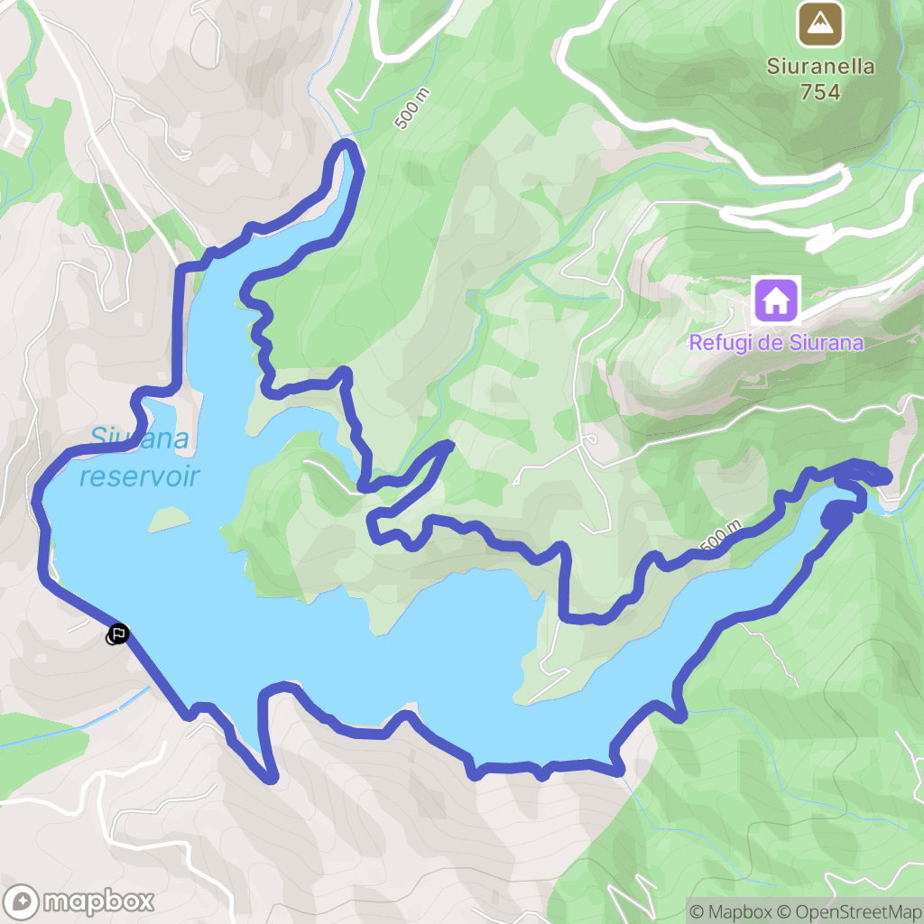 Cornudella de Montsant : carte du parcours de randonnée - Spain