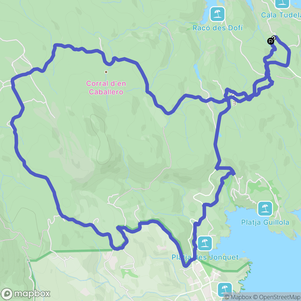 Port Lligat : carte du parcours de randonnée - Spain