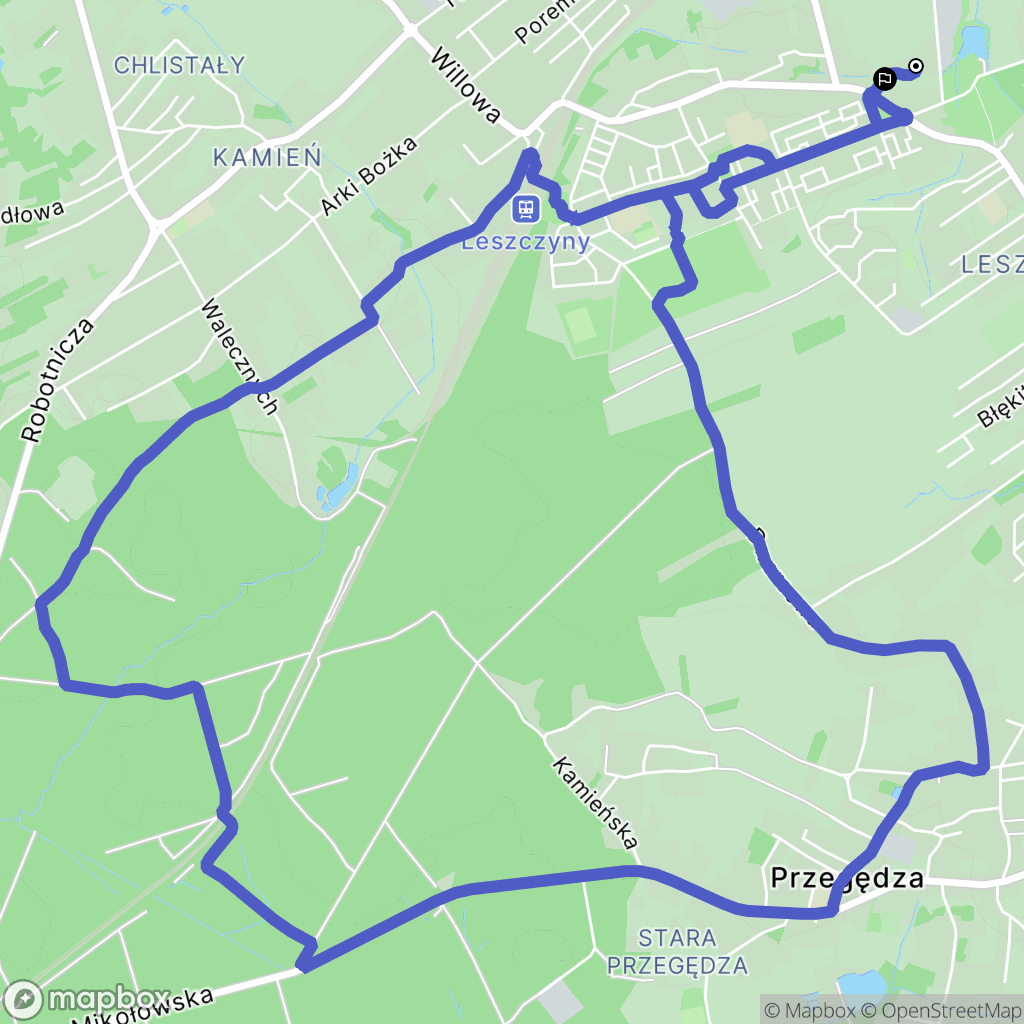 Czerwionka-Leszczyny: mapa trasy - Poland