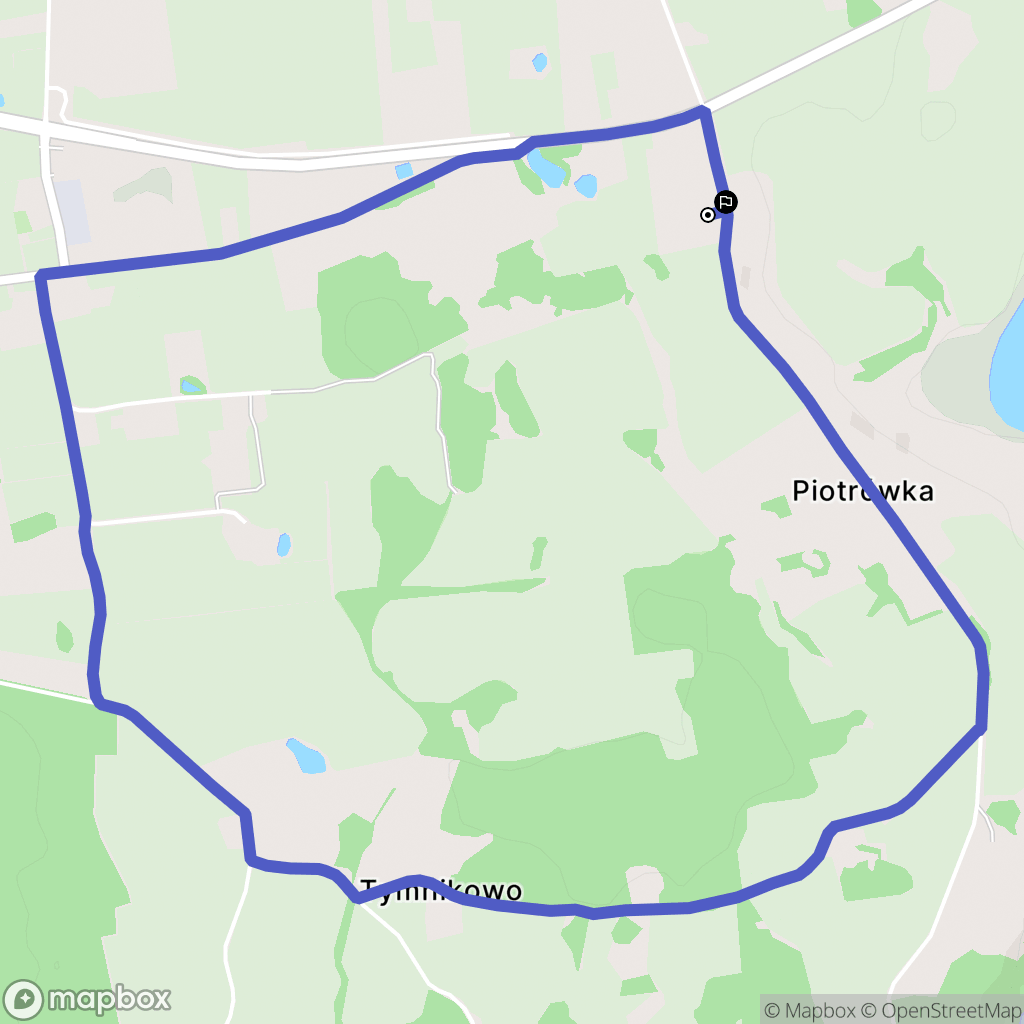 Powiat: mapa trasy - Poland