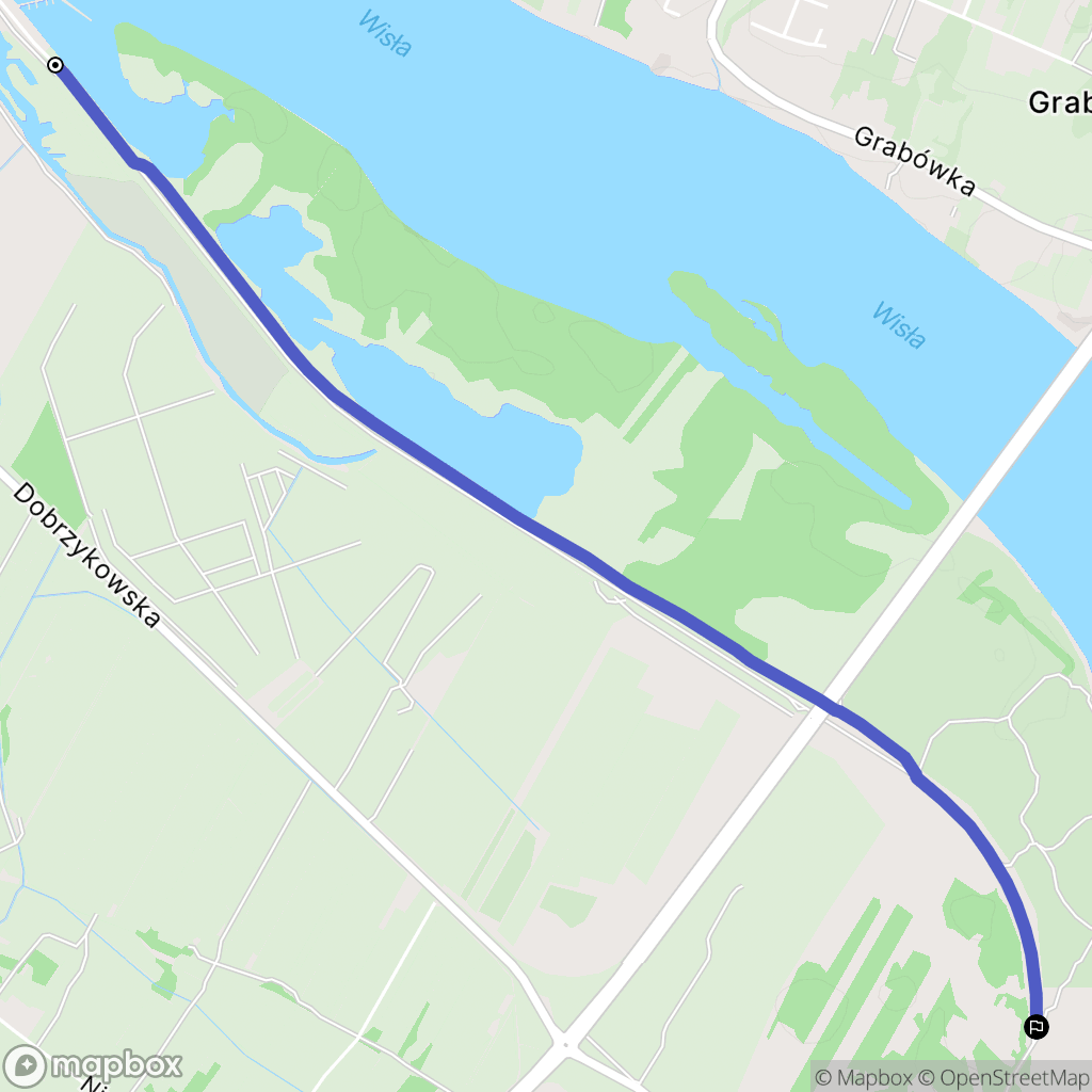Płock: mapa trasy - Poland