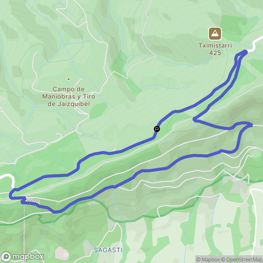Pasaia : carte du parcours de randonnée - Spain